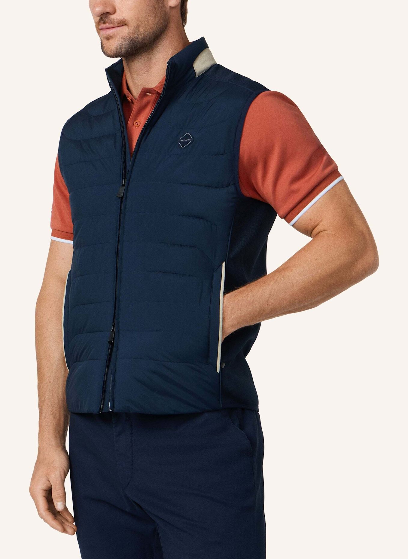 HACKETT LONDON Gilet HS ESTATE GILET: DUNKELBLAU