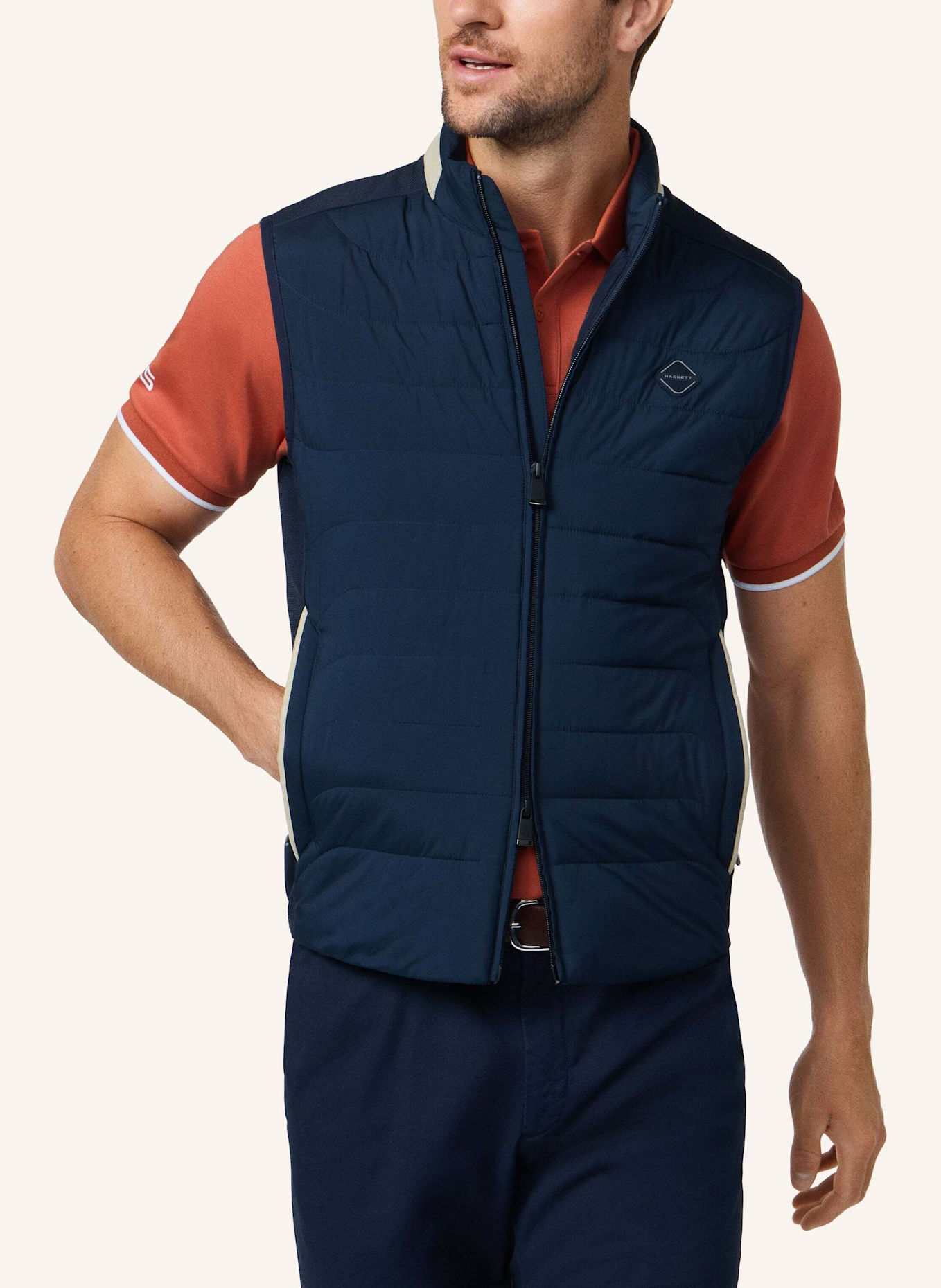 HACKETT LONDON Gilet HS ESTATE GILET: DUNKELBLAU