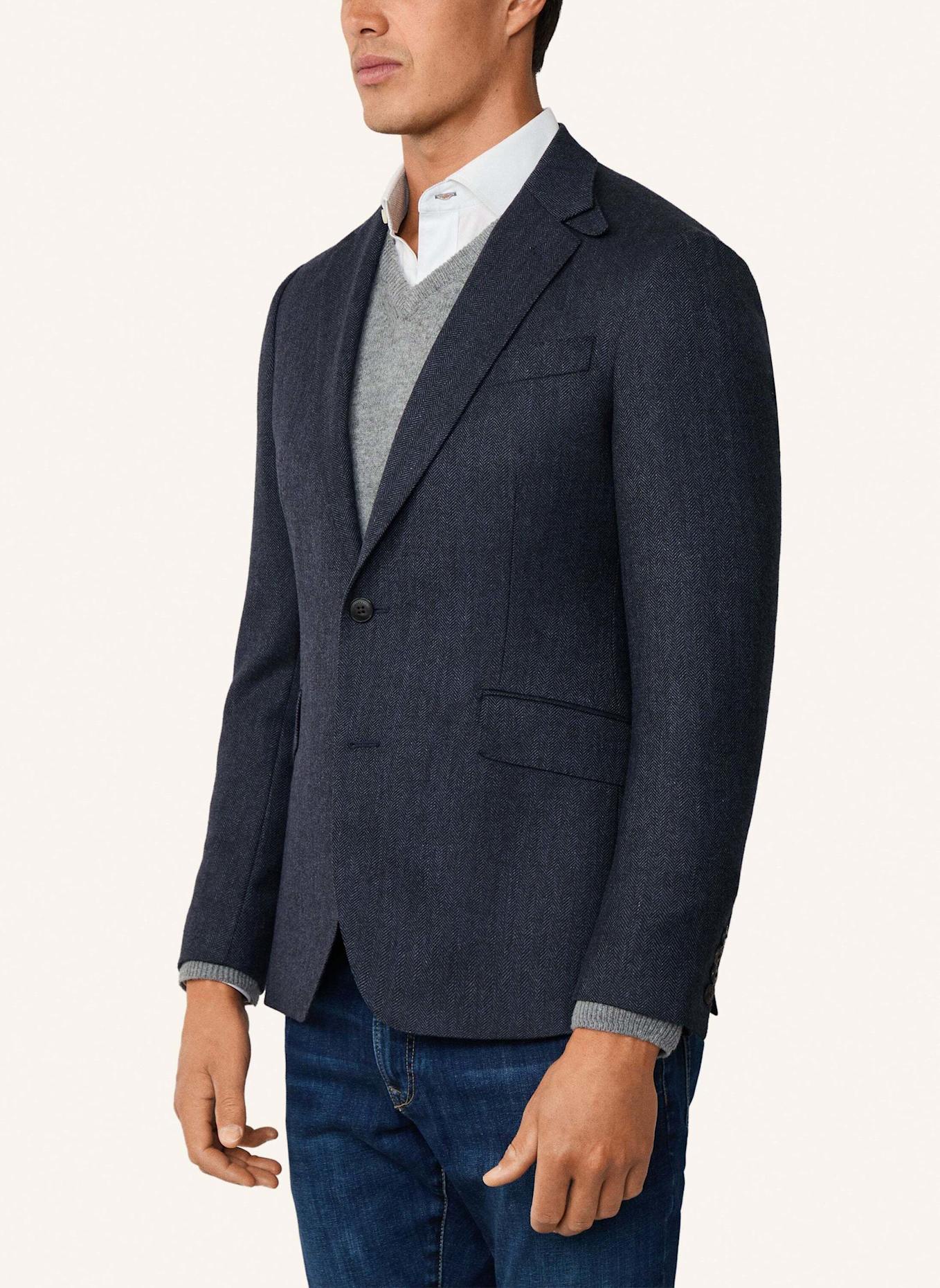 HACKETT LONDON Blazer WOOL HBONE JKT: BLAU