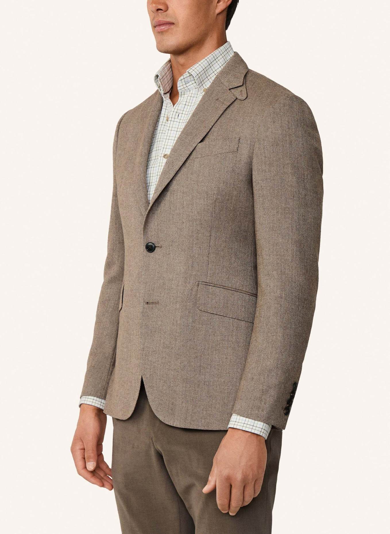 HACKETT LONDON Blazer WOOL HBONE JKT: BEIGE