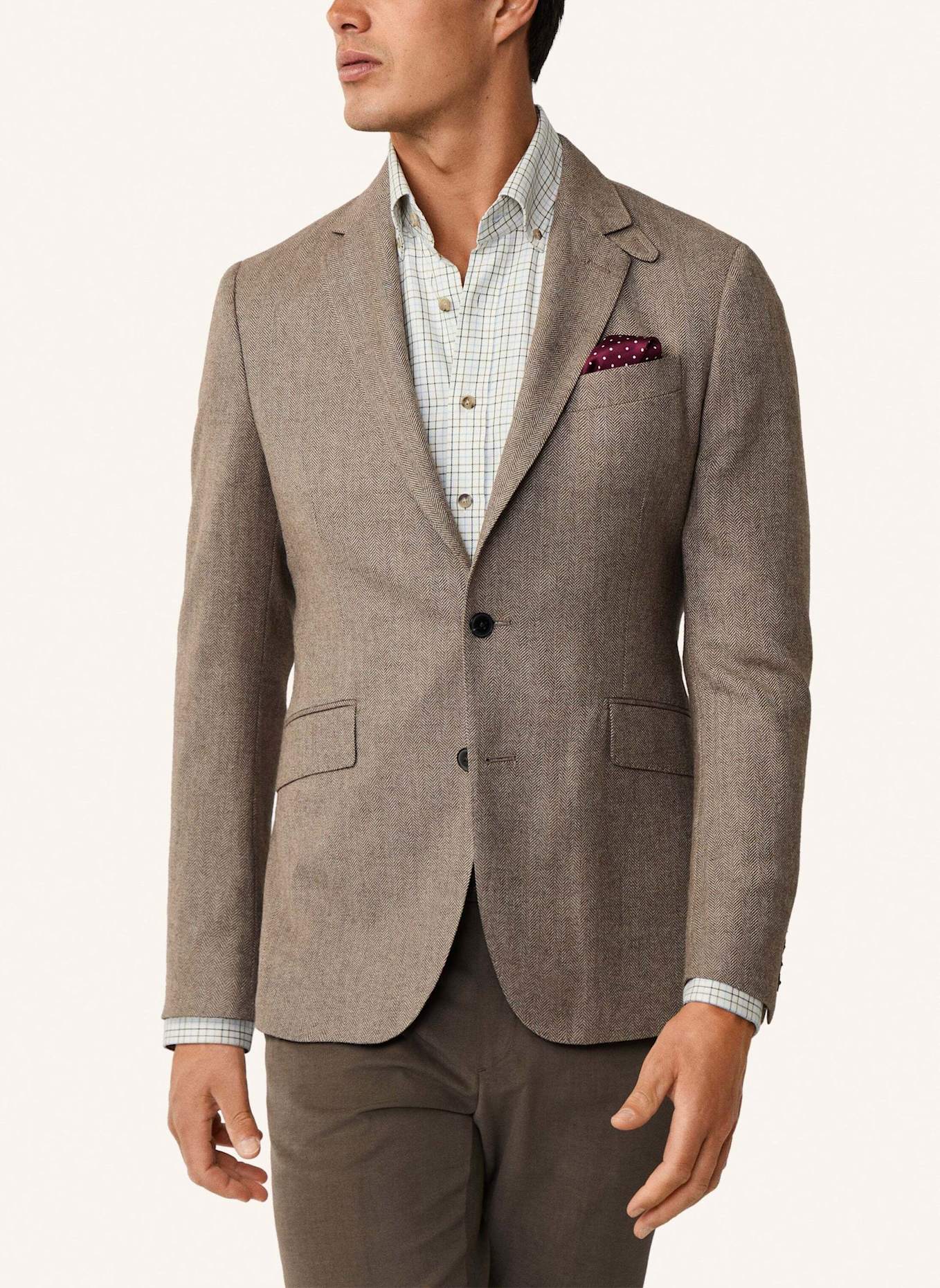 HACKETT LONDON Blazer WOOL HBONE JKT: BEIGE