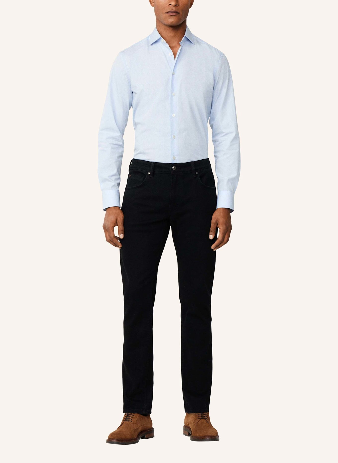 HACKETT LONDON Freizeithemd MAGIC SHIRT CHECK: HELLBLAU