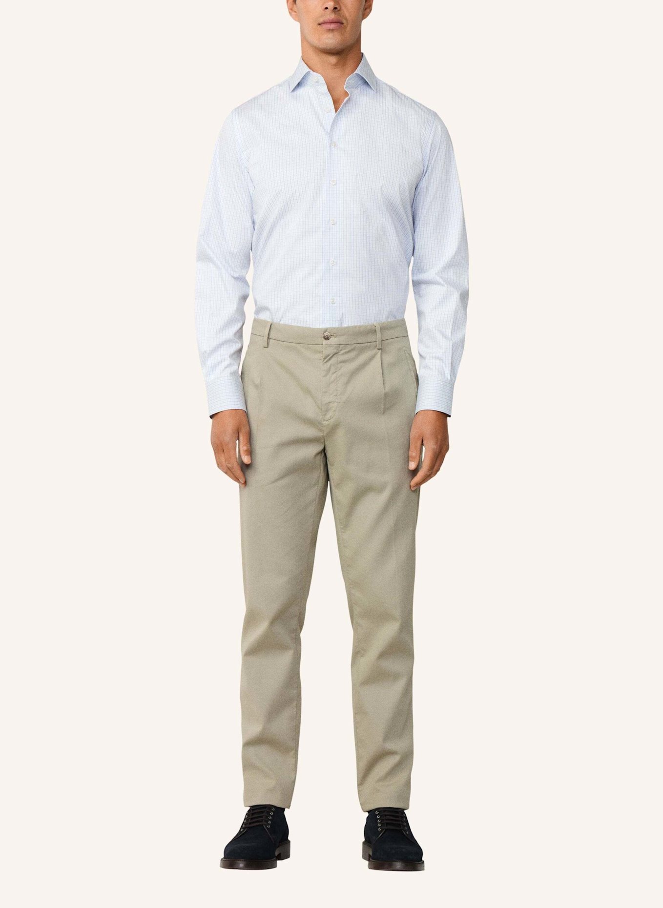 HACKETT LONDON Freizeithemd FORMAL GRAPH CHK: HELLBLAU