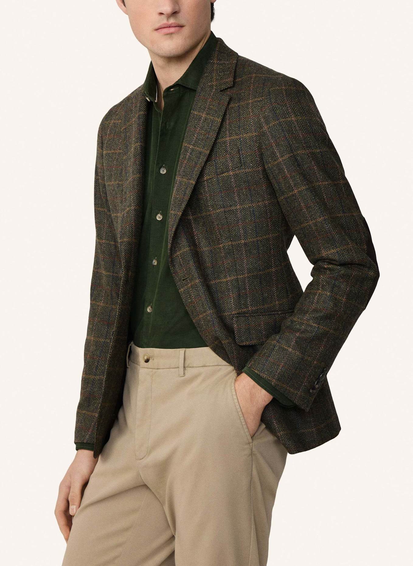 HACKETT LONDON Blazer GREEN TATTERSAL EP: GRÜN