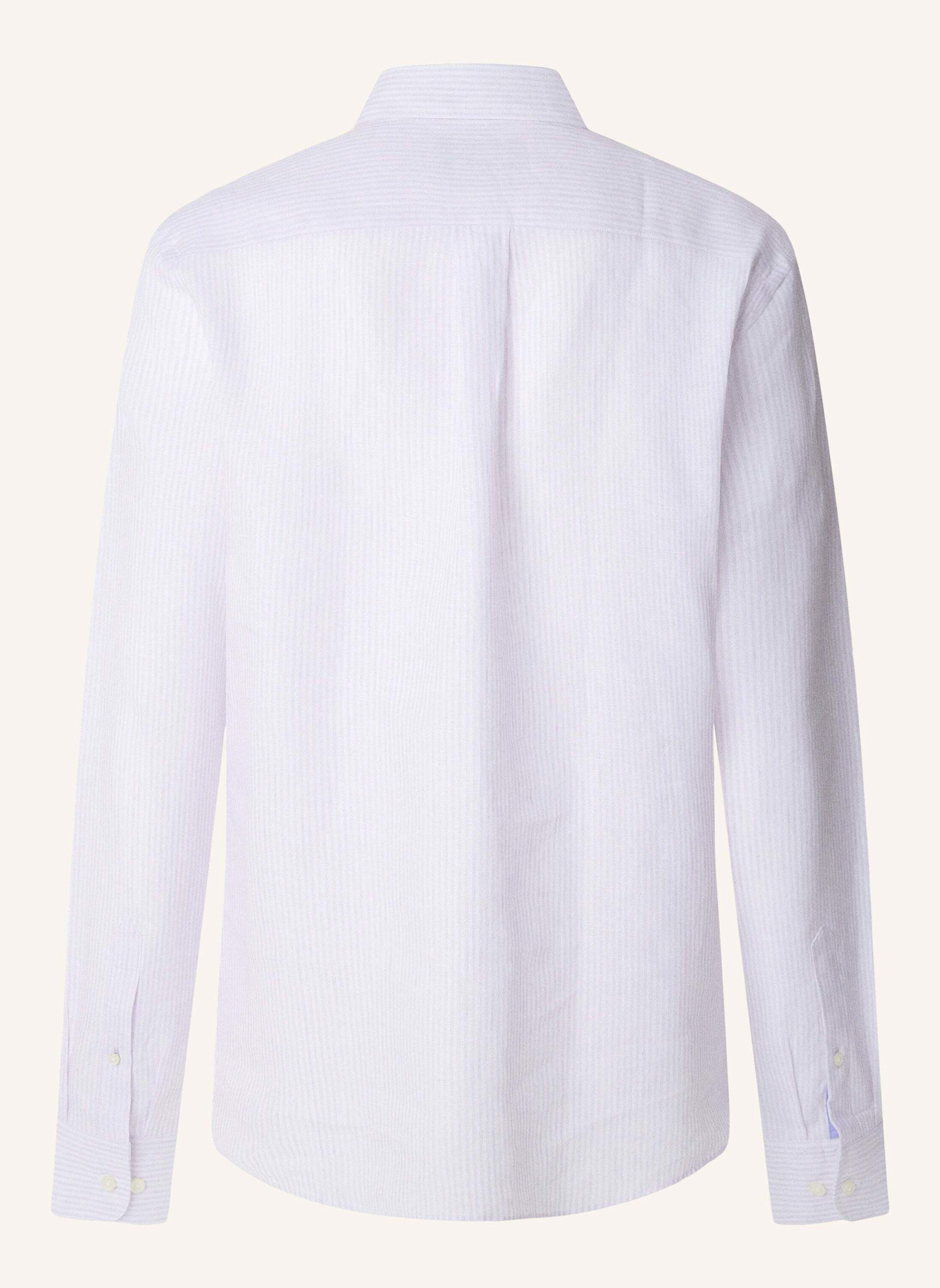 HACKETT LONDON Freizeithemd LINEN STRIPE: LILA