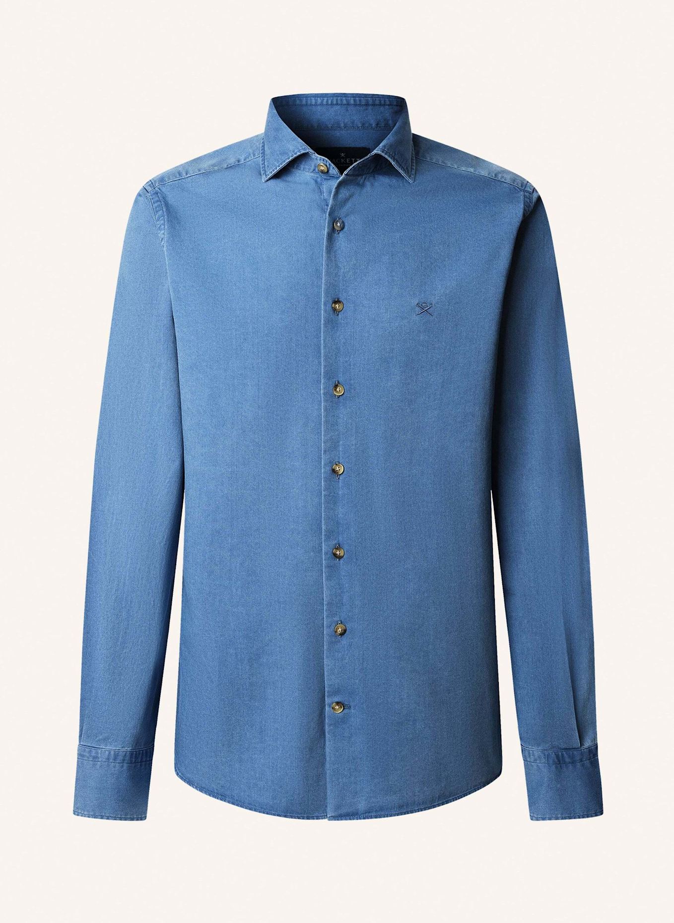 HACKETT LONDON Freizeithemd ESS DENIM MID: DUNKELBLAU