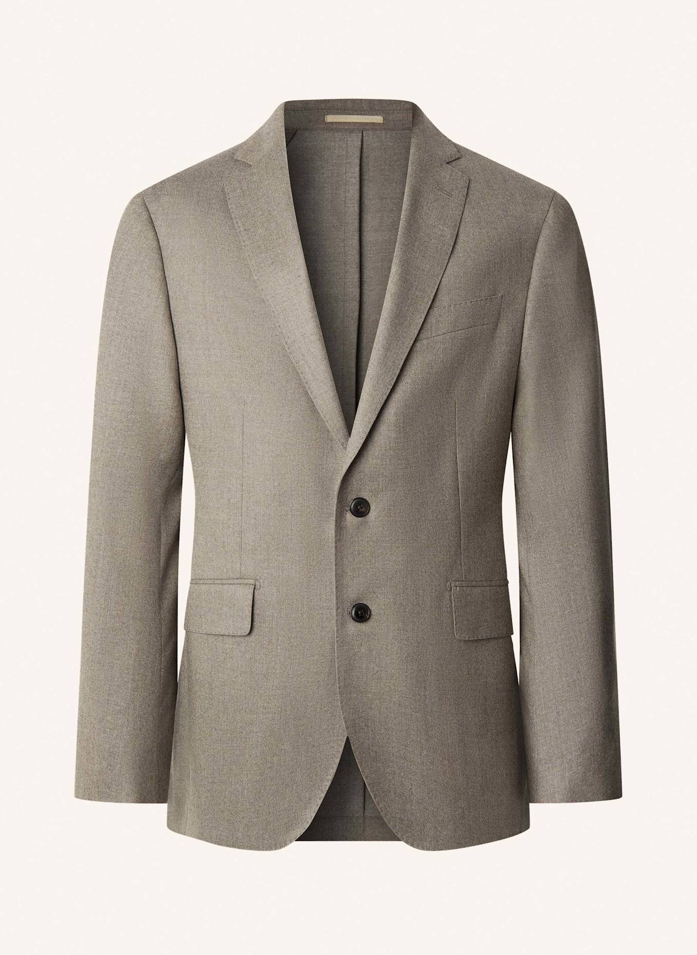 HACKETT LONDON Sakko PERFORMANCE FLANNEL: TAUPE/ HELLBRAUN