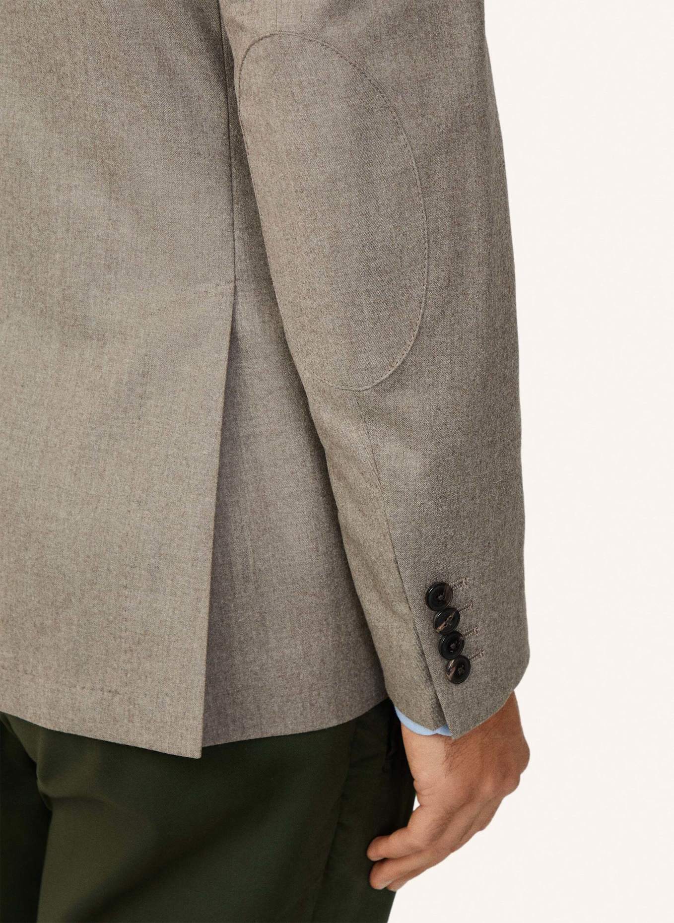 HACKETT LONDON Sakko PERFORMANCE FLANNEL: TAUPE/ HELLBRAUN