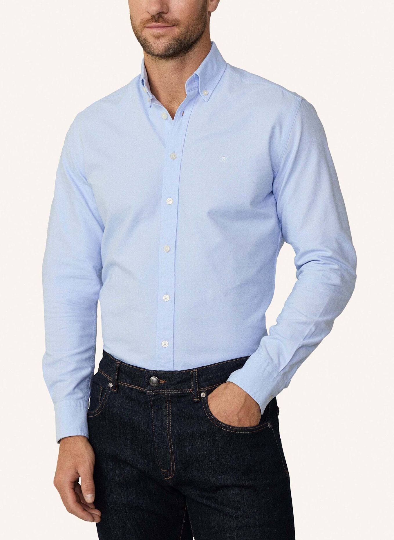 HACKETT LONDON Oxfordhemd Slim Fit: HELLBLAU