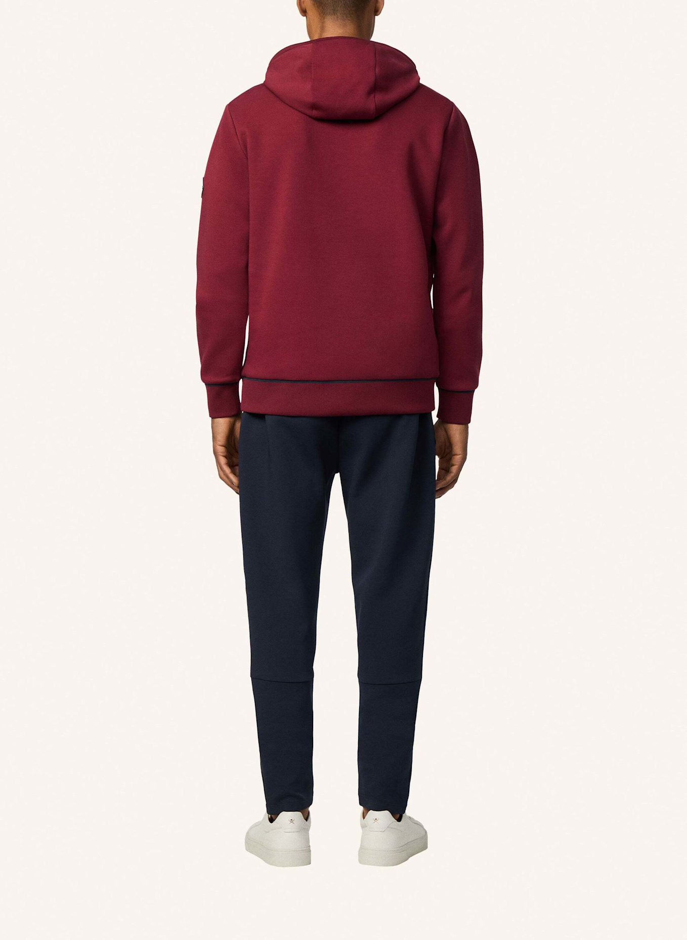 HACKETT LONDON Hoodieshirt HS SPORTING CLUB HDY: DUNKELROT