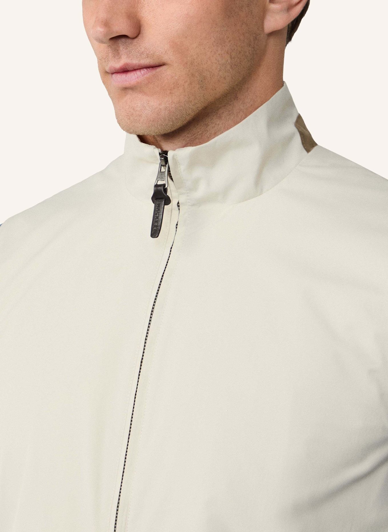 HACKETT LONDON Gilet HYBRID KNIT GILET: BEIGE