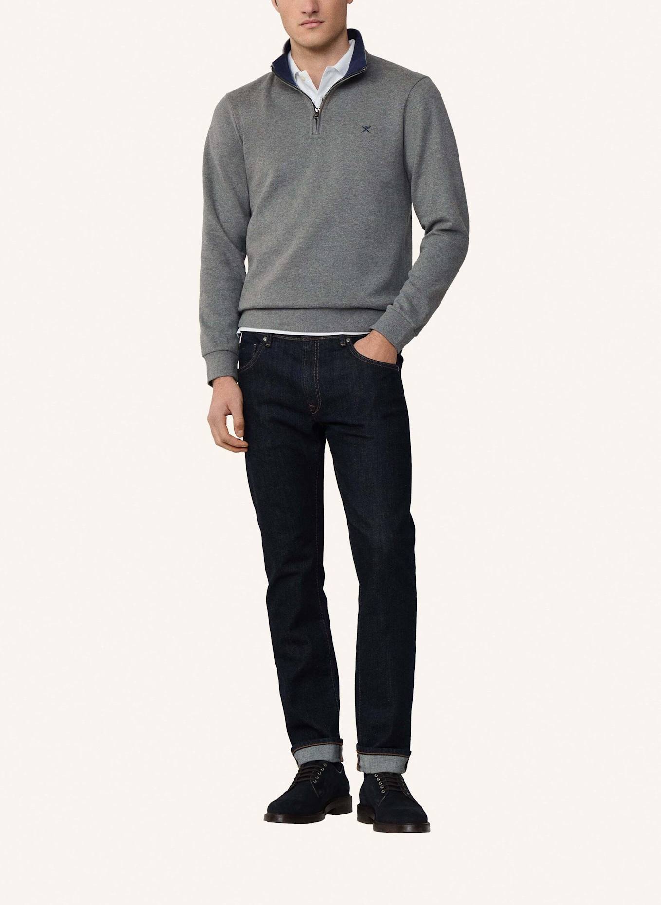 HACKETT LONDON Sweatshirt NEW DOUBLE KNIT HZ: DUNKELGRAU