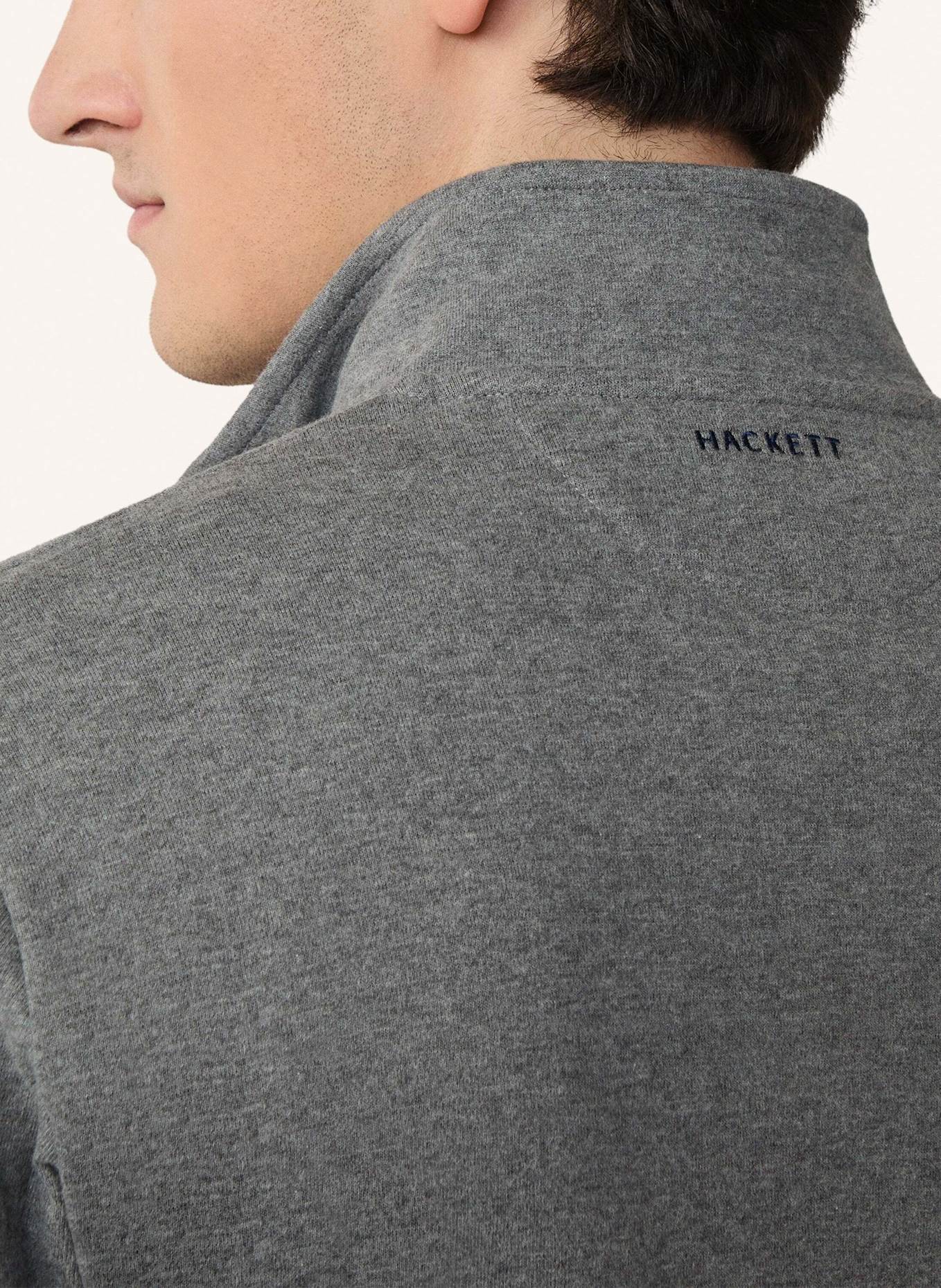 HACKETT LONDON Sweatshirt NEW DOUBLE KNIT HZ: DUNKELGRAU