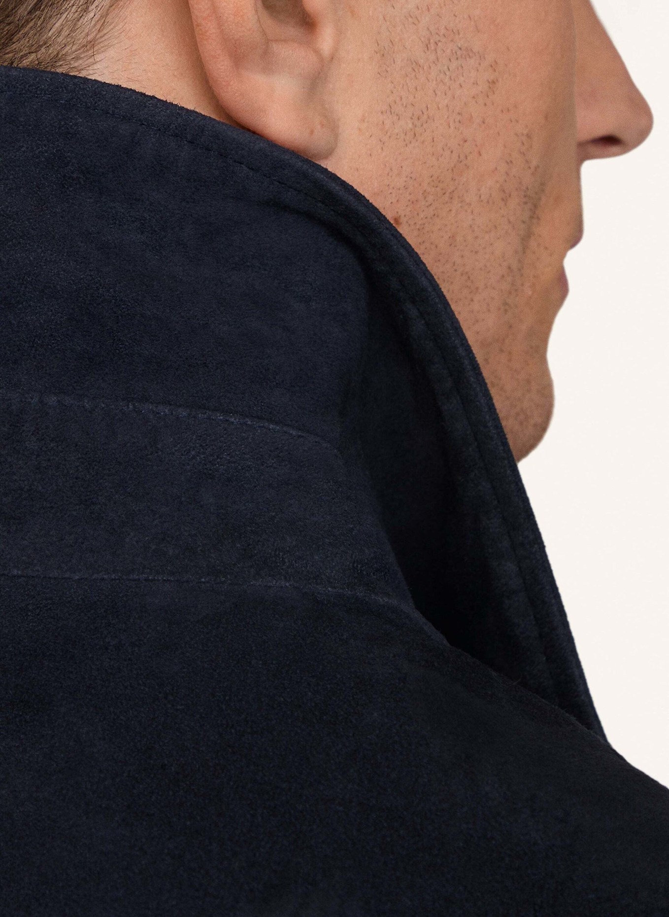 HACKETT LONDON Fieldjacket SUEDE BLOUSON: BLAU