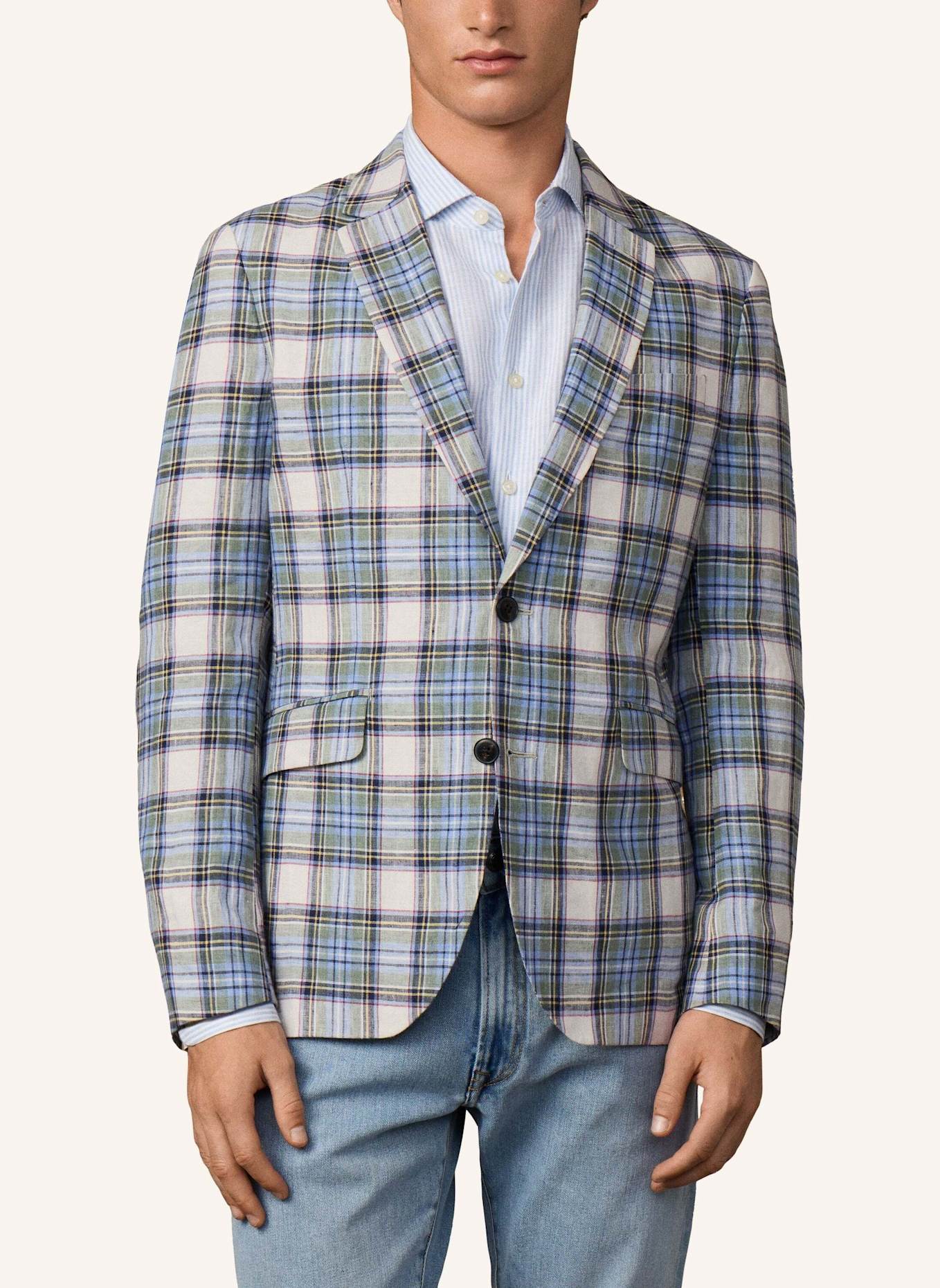 HACKETT LONDON Blazer MADRAS CHECK: GRÜN