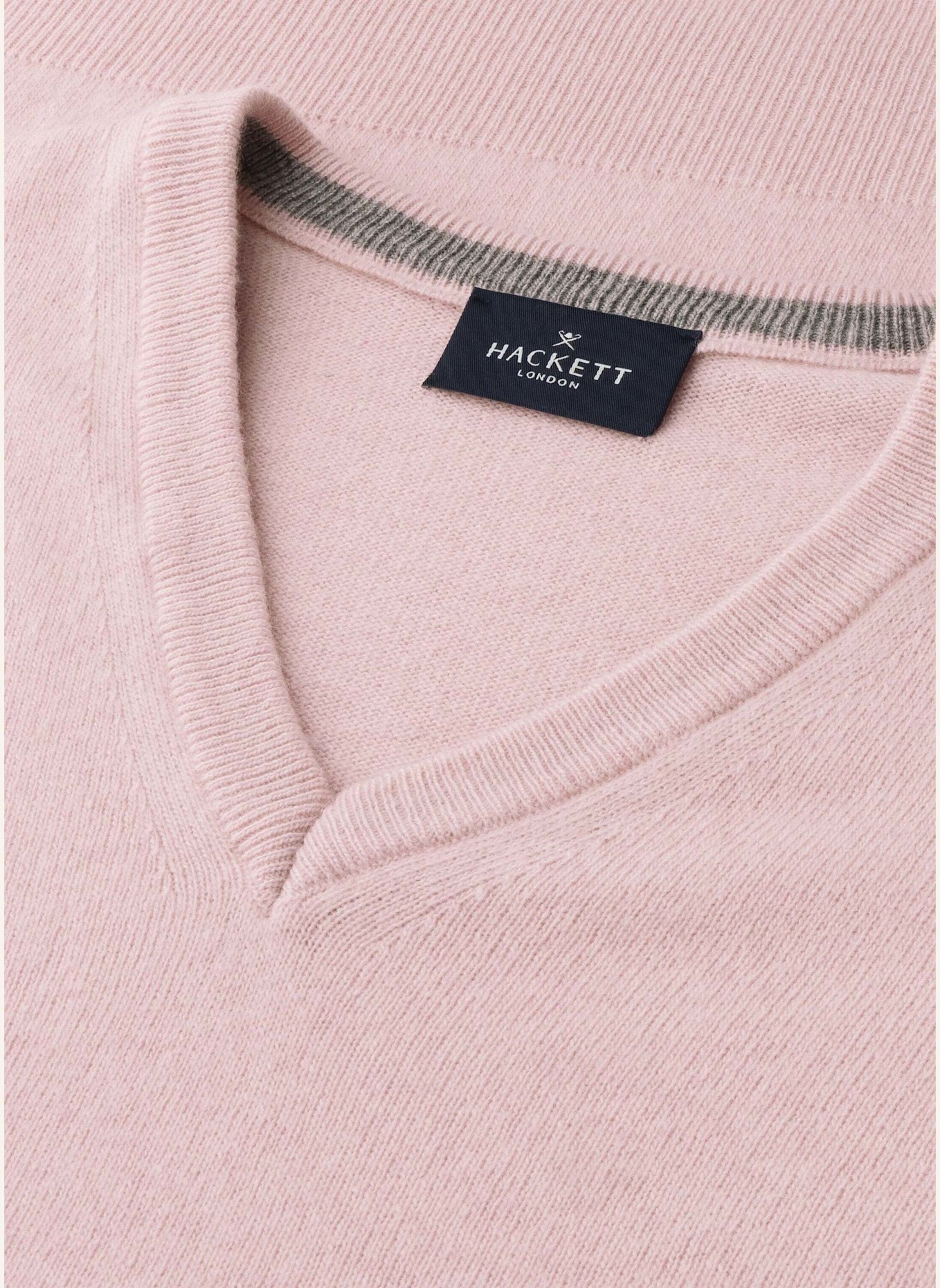 HACKETT LONDON Pullover MERINO CASH MIX V: PINK