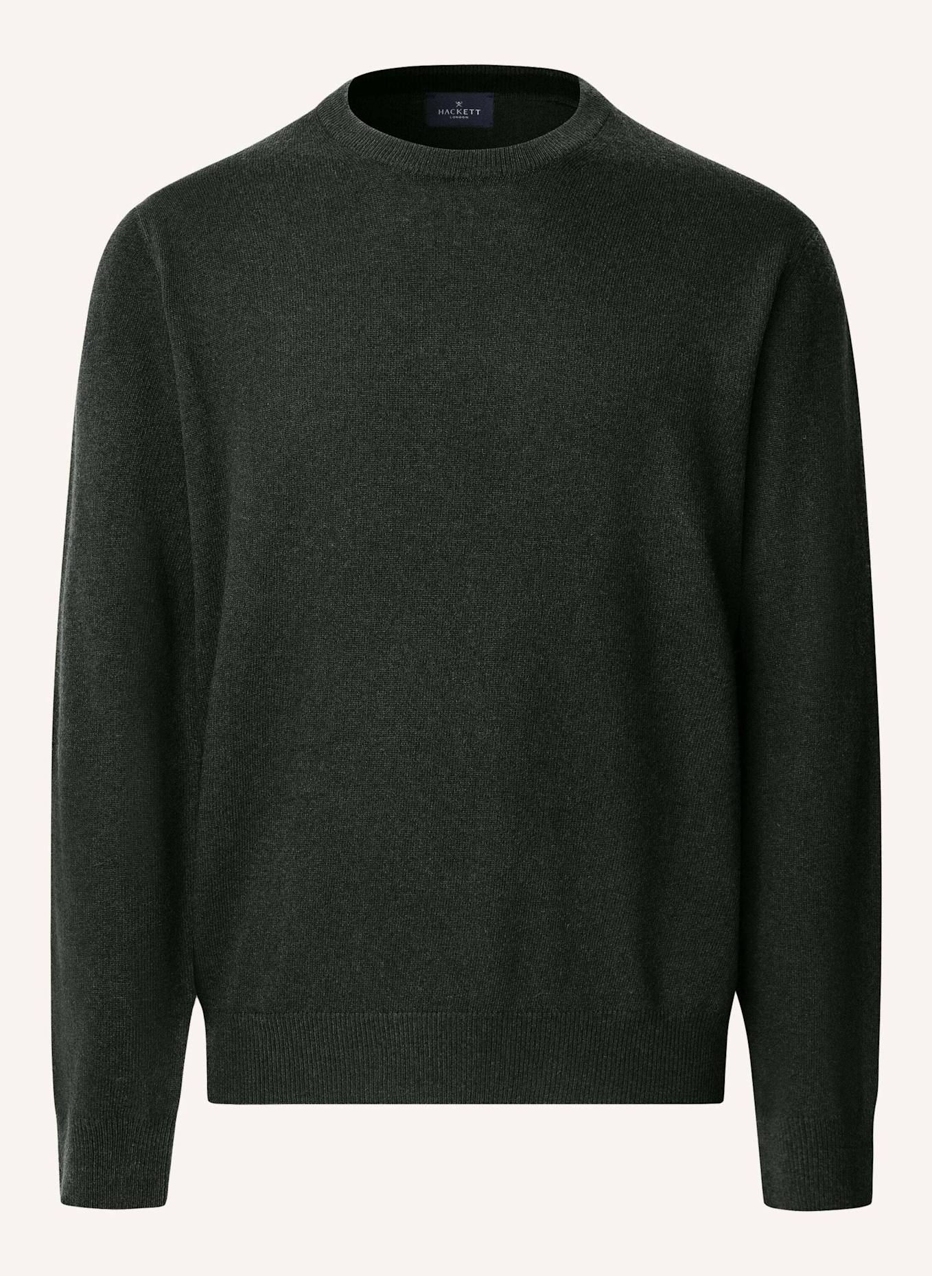 HACKETT LONDON Pullover MERINO CASH MIX CREW: GRÜN