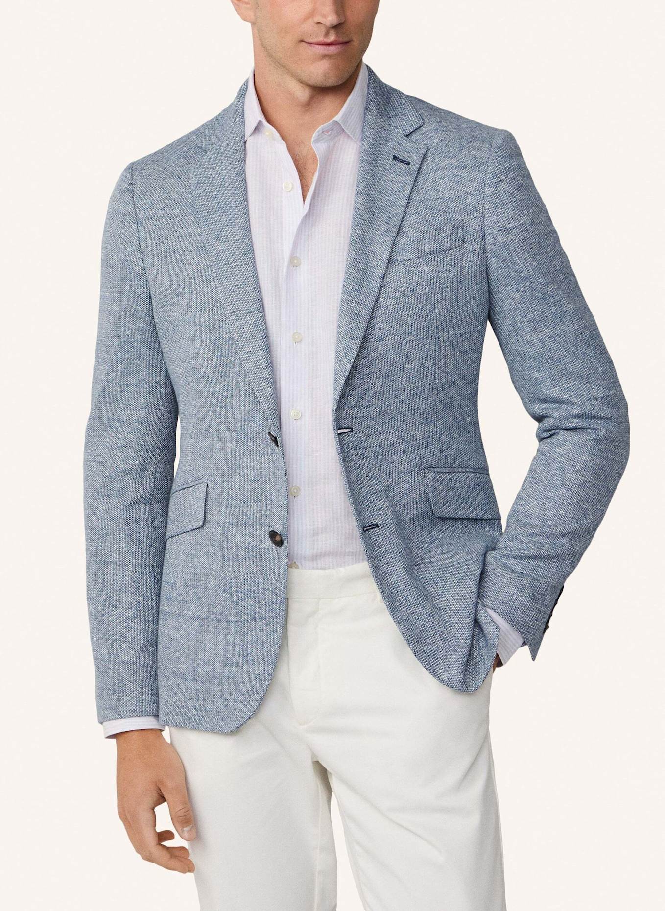 HACKETT LONDON Sakko WAFFLE JERSEY CC: BLAU