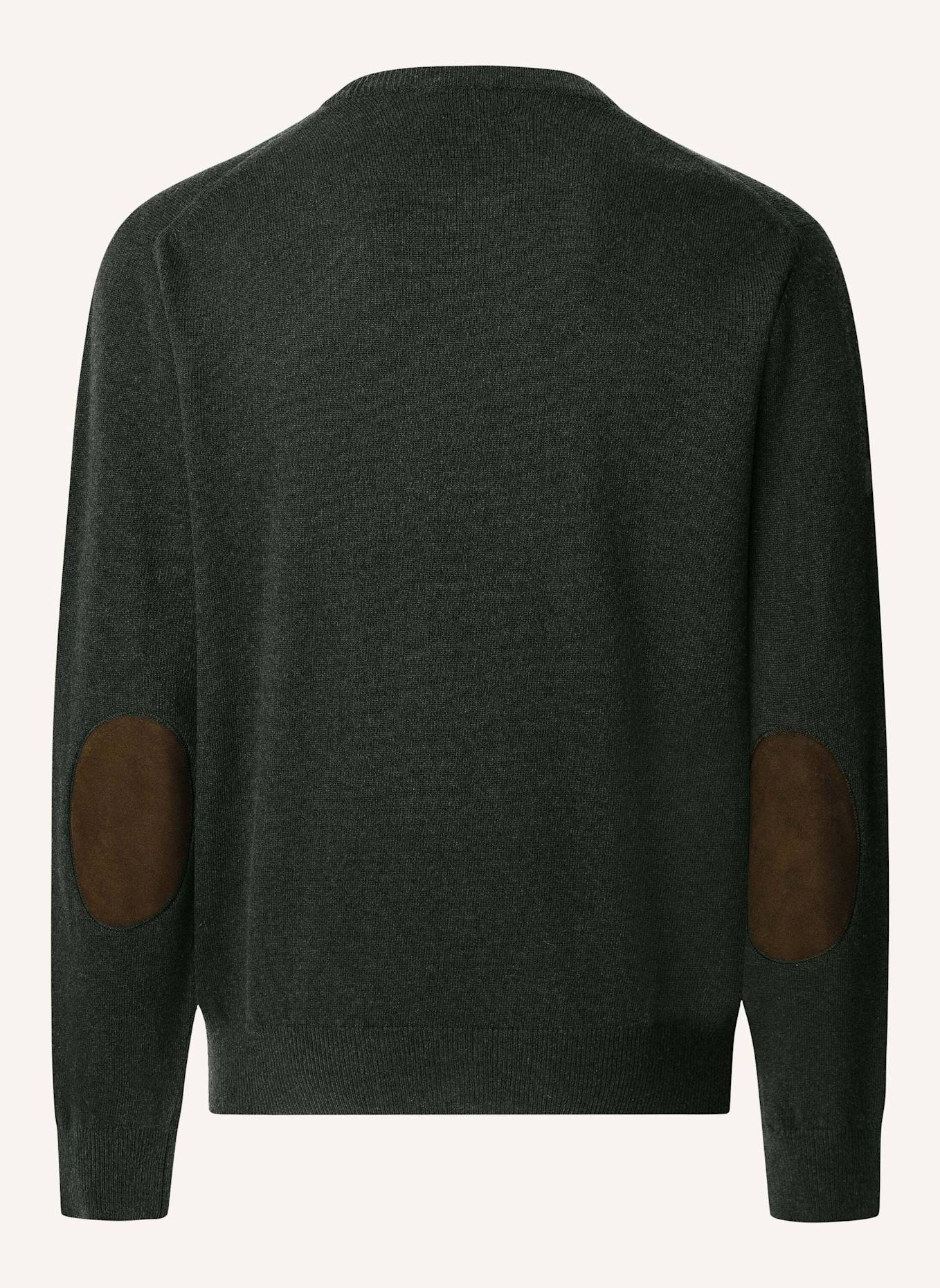HACKETT LONDON Pullover MERINO CASH MIX CREW: GRÜN