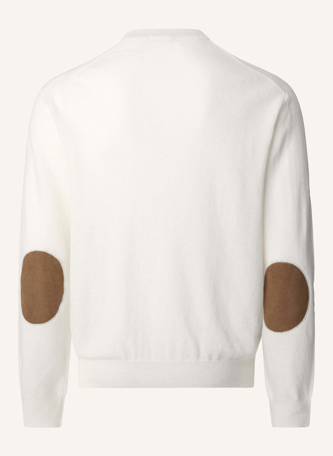 HACKETT LONDON Pullover MERINO CASH MIX CREW: WEISS