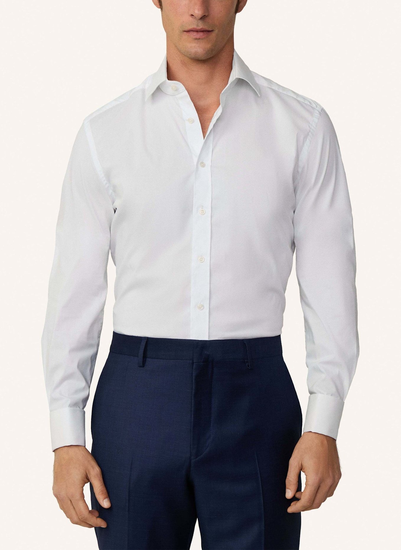 HACKETT LONDON Freizeithemd STRETCH POP DC: WEISS