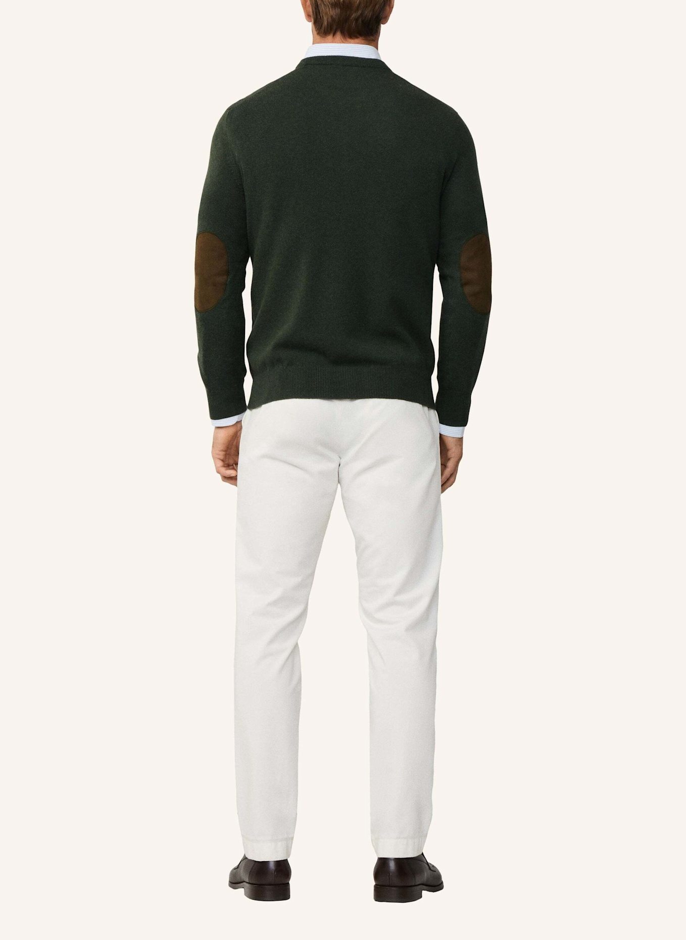 HACKETT LONDON Pullover MERINO CASH MIX CREW: GRÜN