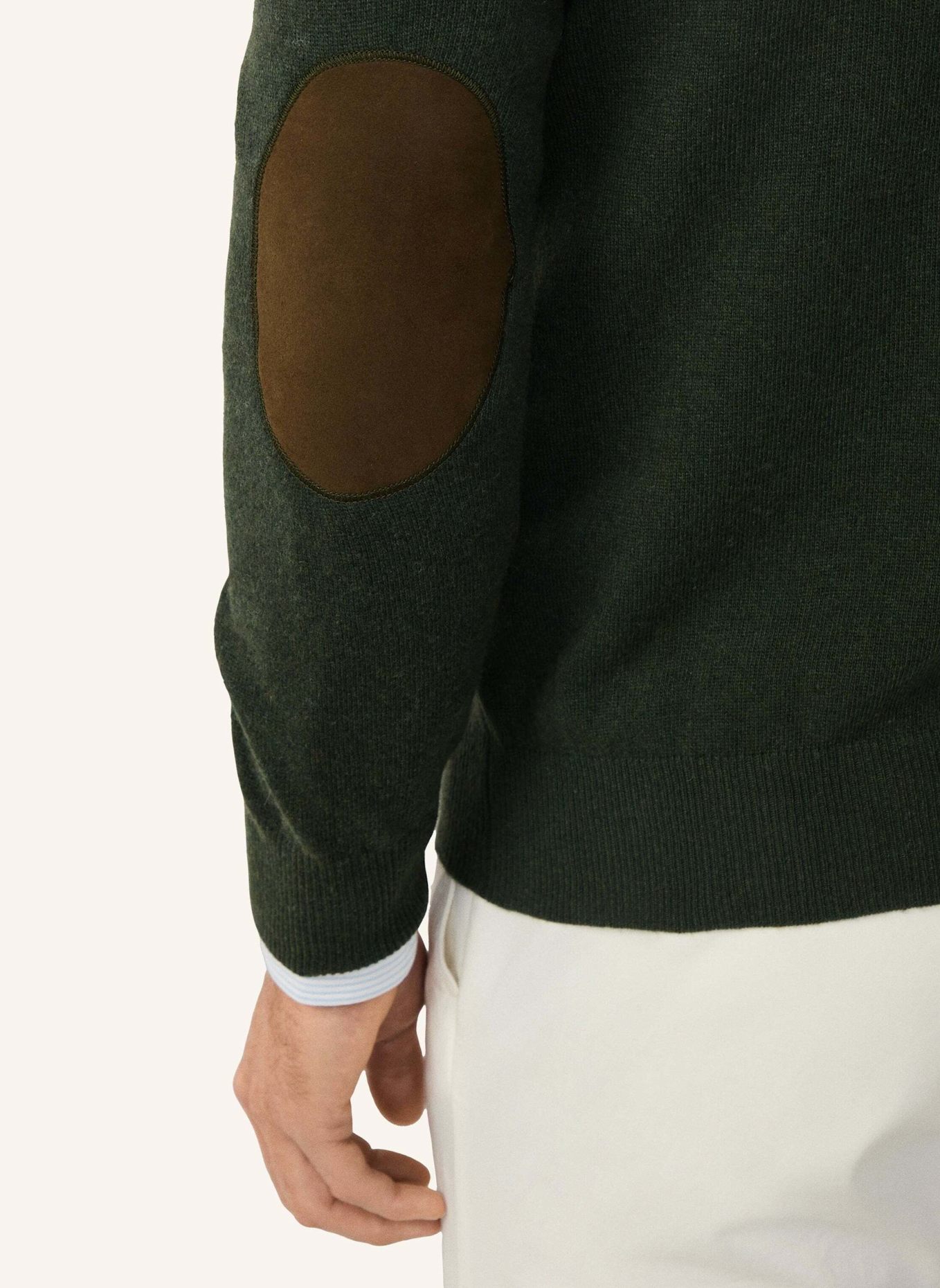 HACKETT LONDON Pullover MERINO CASH MIX CREW: GRÜN