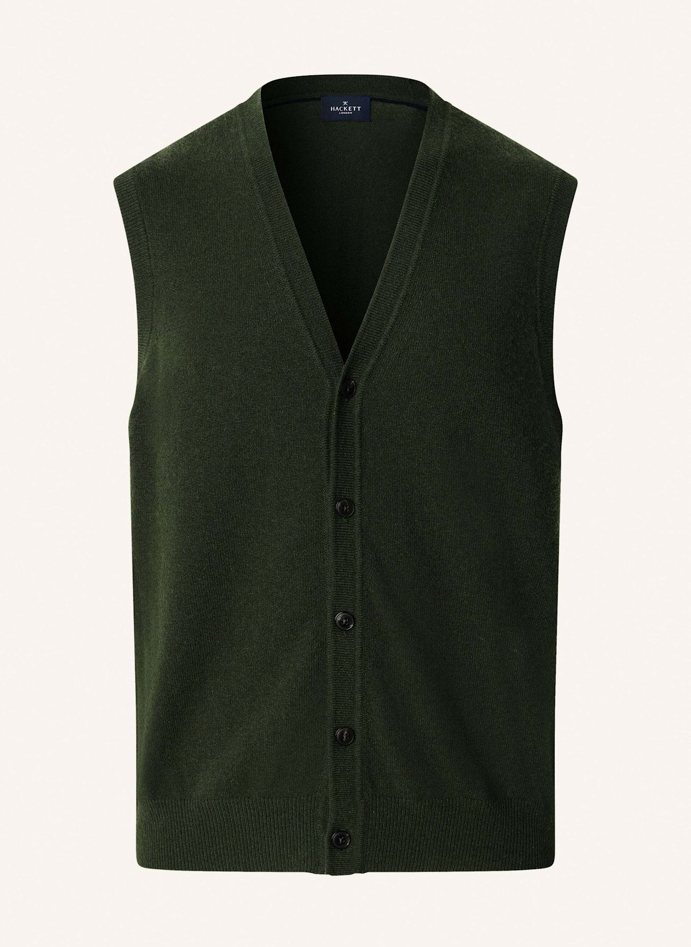 HACKETT LONDON Pullover MERINO CASH MIX WCOAT: GRÜN