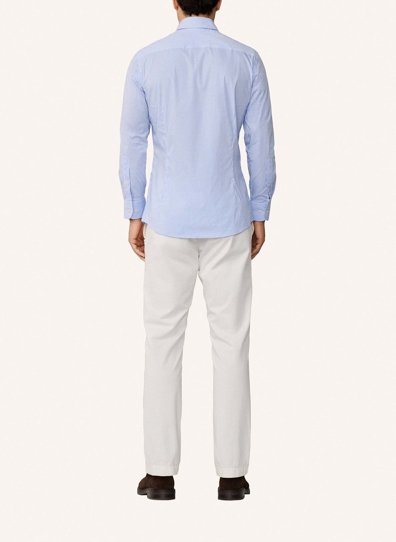 HACKETT LONDON Freizeithemd STRETCH STRIPE BC: WEISS/ BLAU
