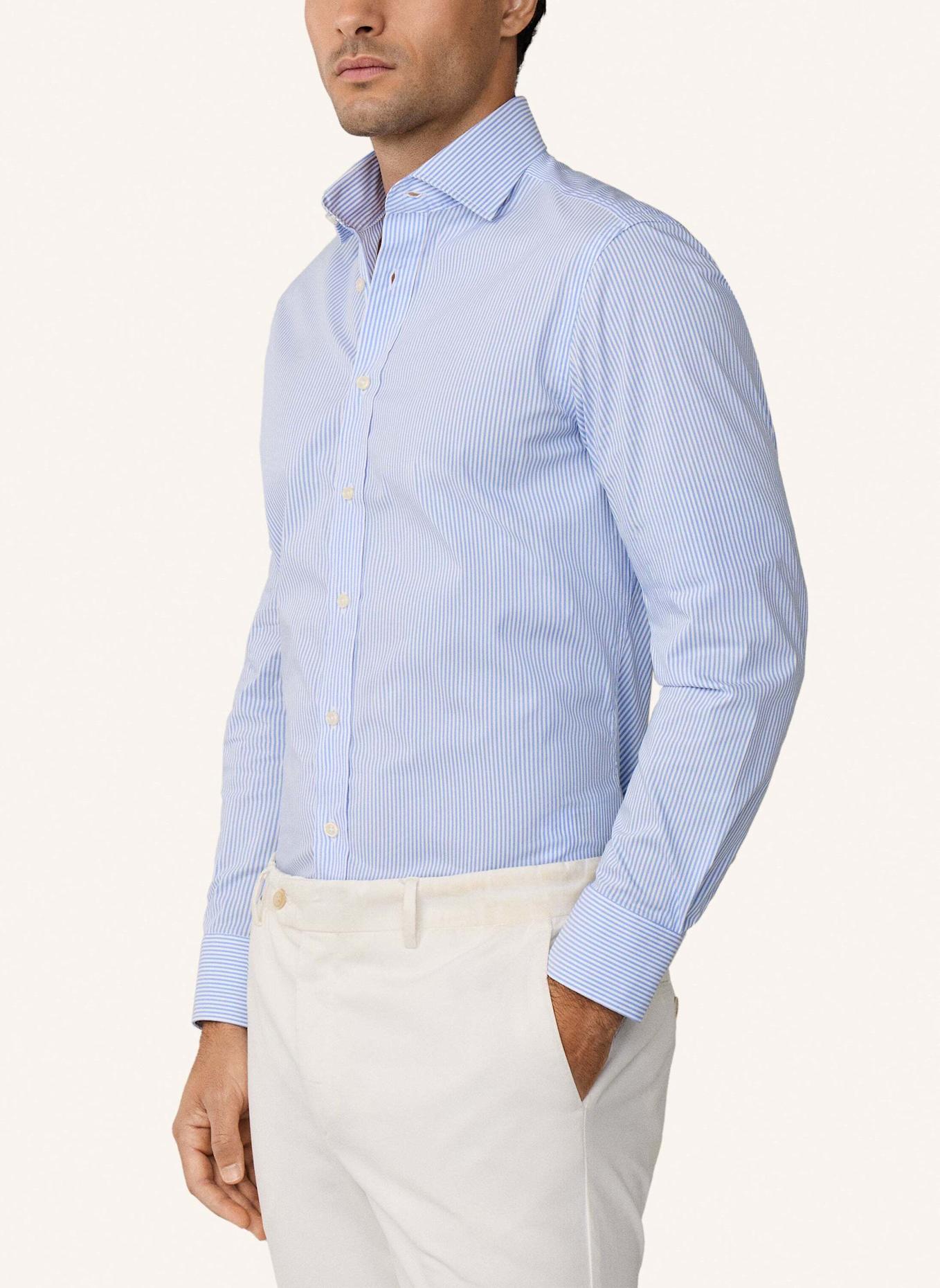 HACKETT LONDON Freizeithemd STRETCH STRIPE BC: WEISS/ BLAU