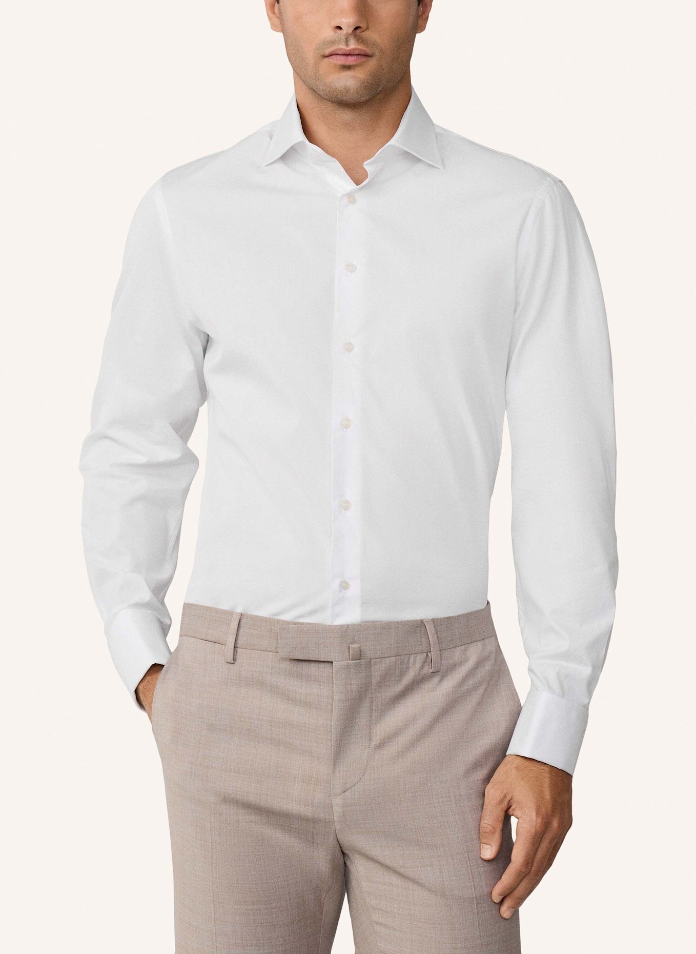 HACKETT LONDON Freizeithemd POPLIN CLASSIC DC: WEISS