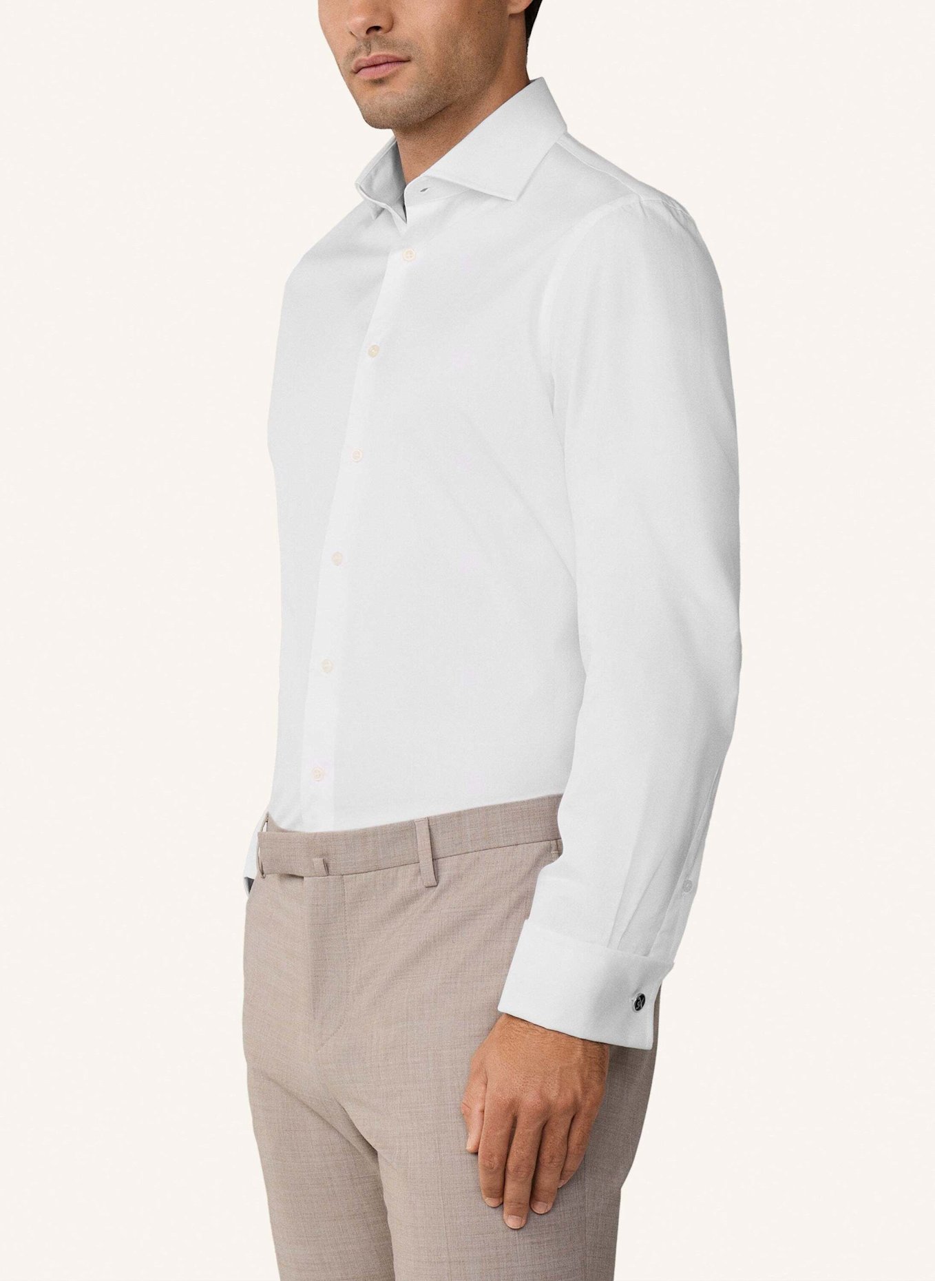 HACKETT LONDON Freizeithemd POPLIN CLASSIC DC: WEISS