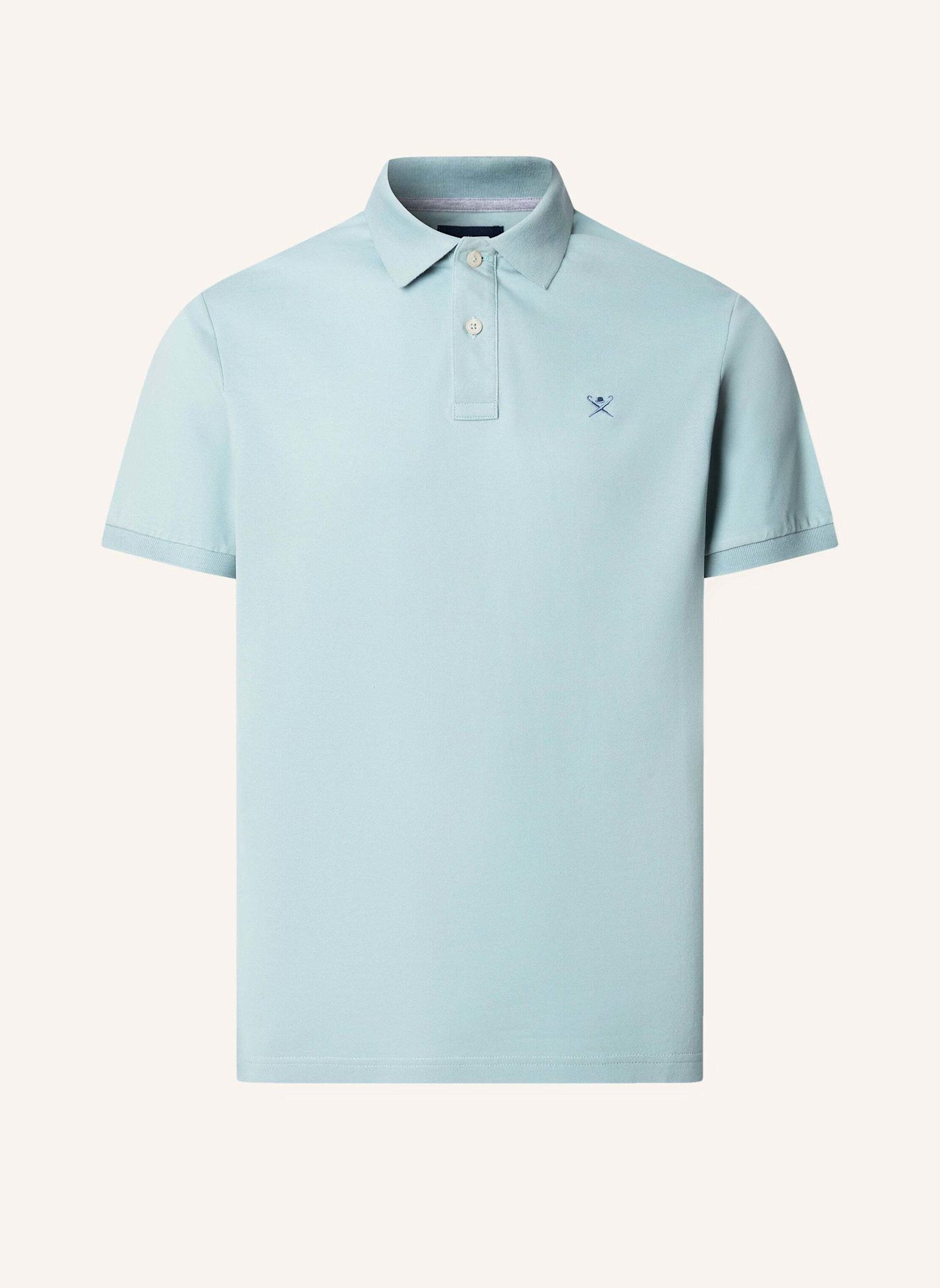 HACKETT LONDON Piqué-Poloshirt Slim Fit: BLAU