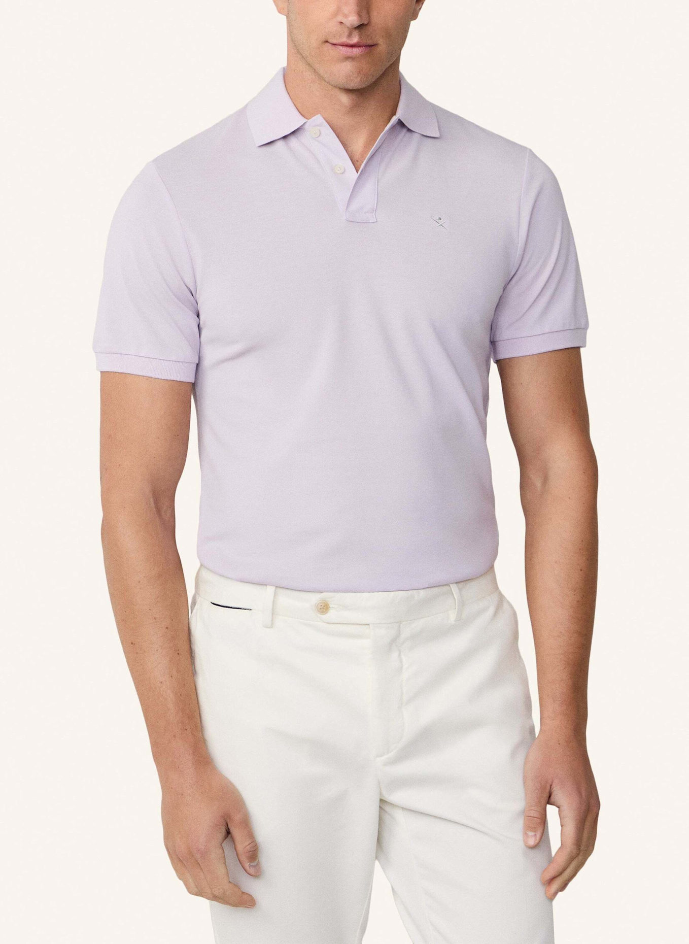 HACKETT LONDON Piqué-Poloshirt Slim Fit: LILA