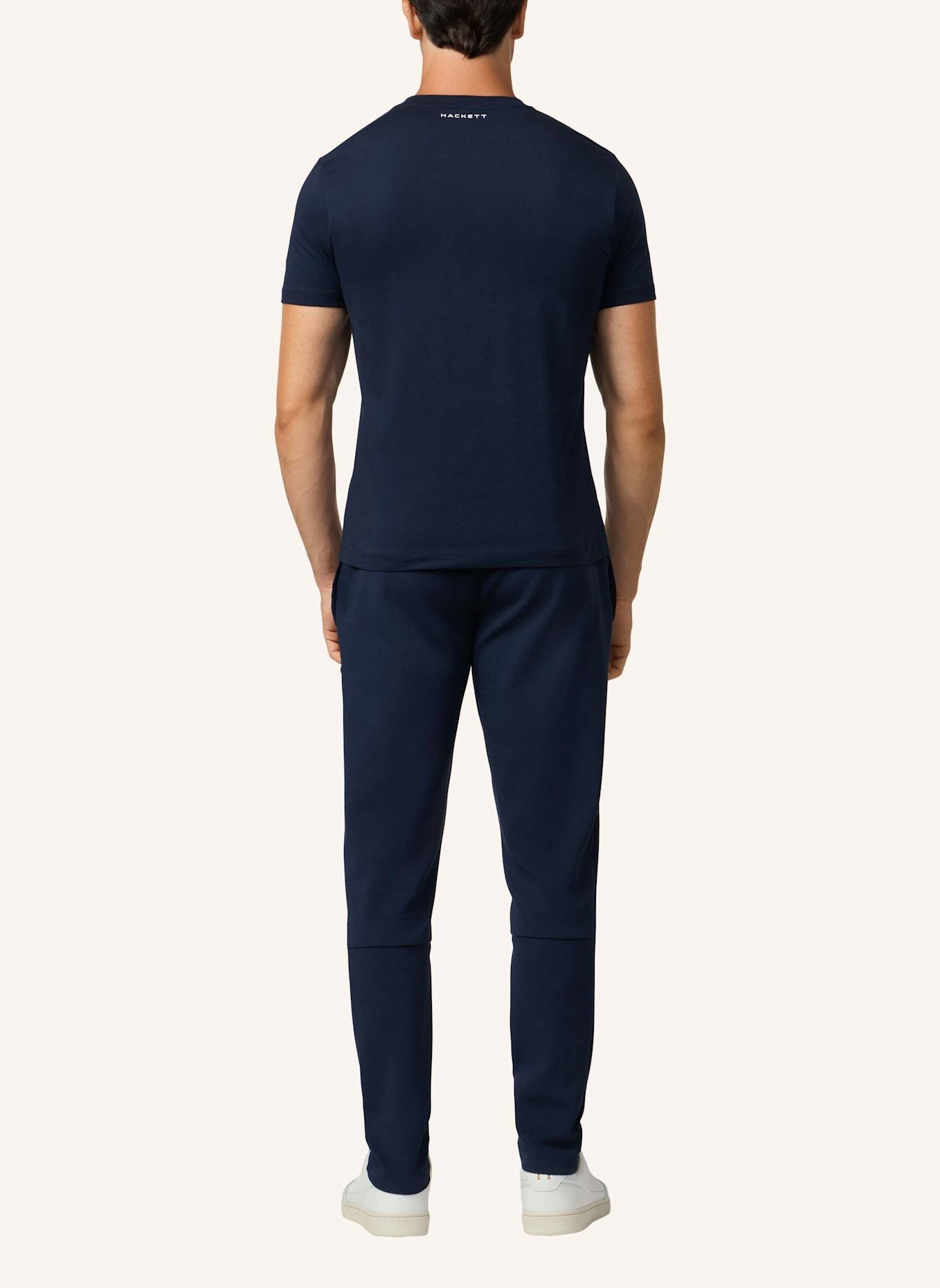 HACKETT LONDON T-Shirt HS CLUB HOUSE TEE: DUNKELBLAU