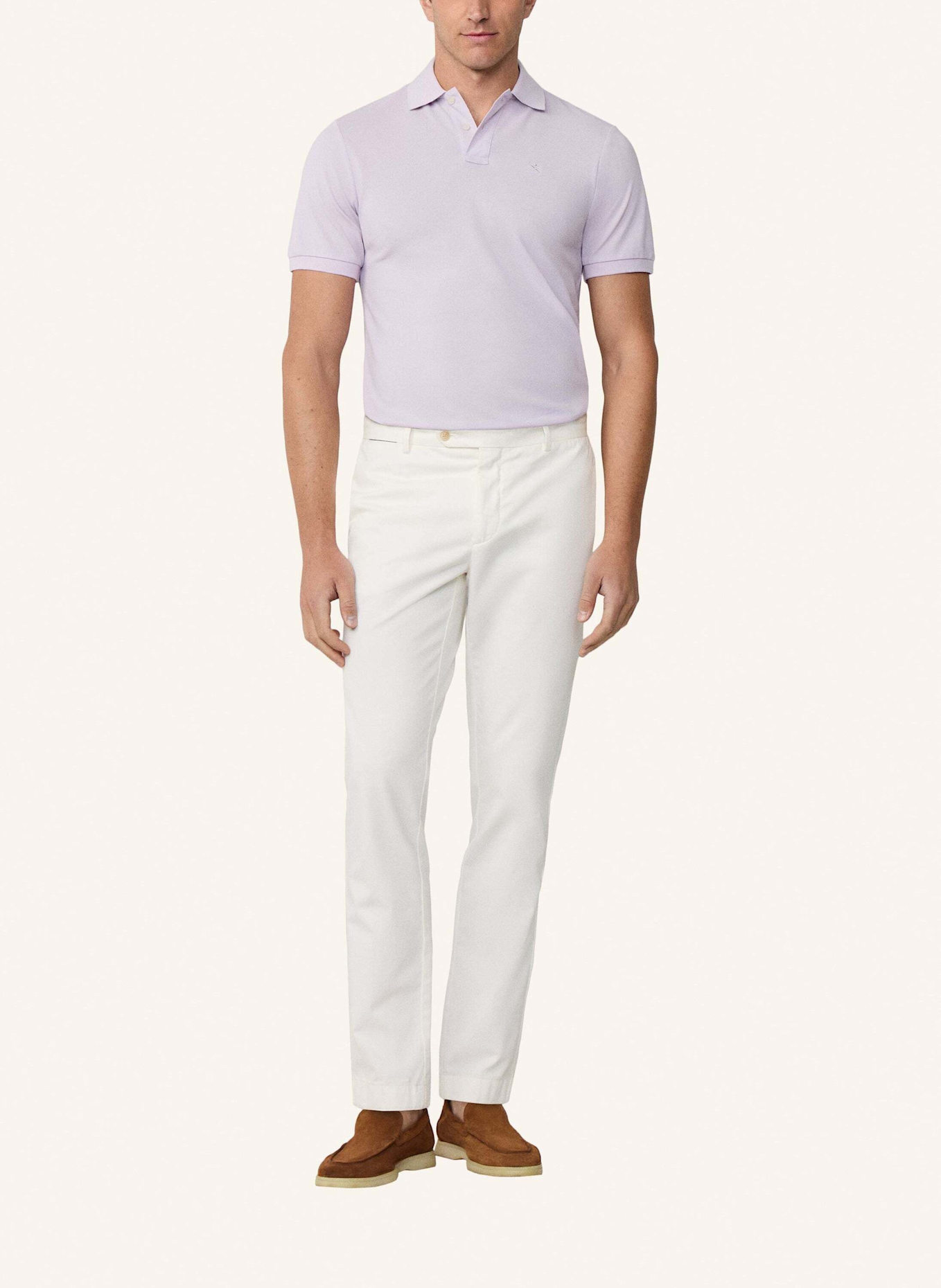 HACKETT LONDON Piqué-Poloshirt Slim Fit: LILA