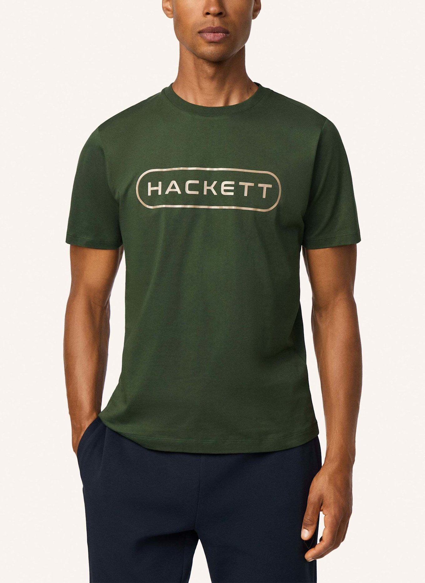 HACKETT LONDON T-Shirt HS ESSENTIAL BOX: KHAKI