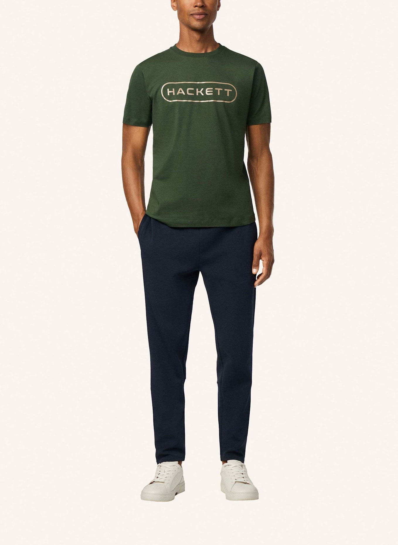 HACKETT LONDON T-Shirt HS ESSENTIAL BOX: KHAKI