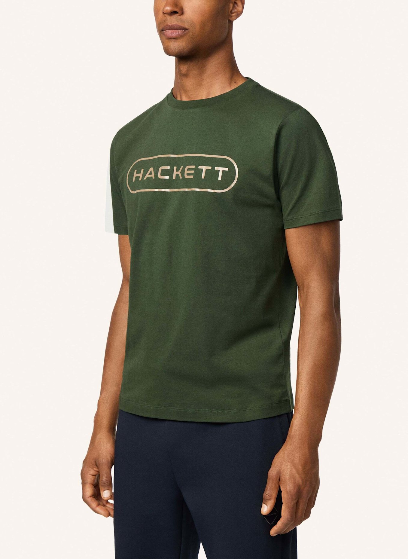 HACKETT LONDON T-Shirt HS ESSENTIAL BOX: KHAKI
