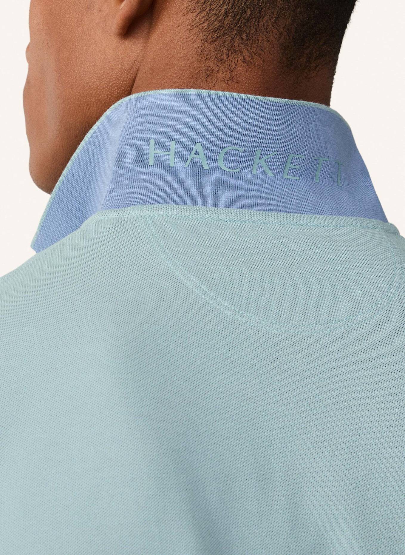 HACKETT LONDON Piqué-Poloshirt Slim Fit: BLAU