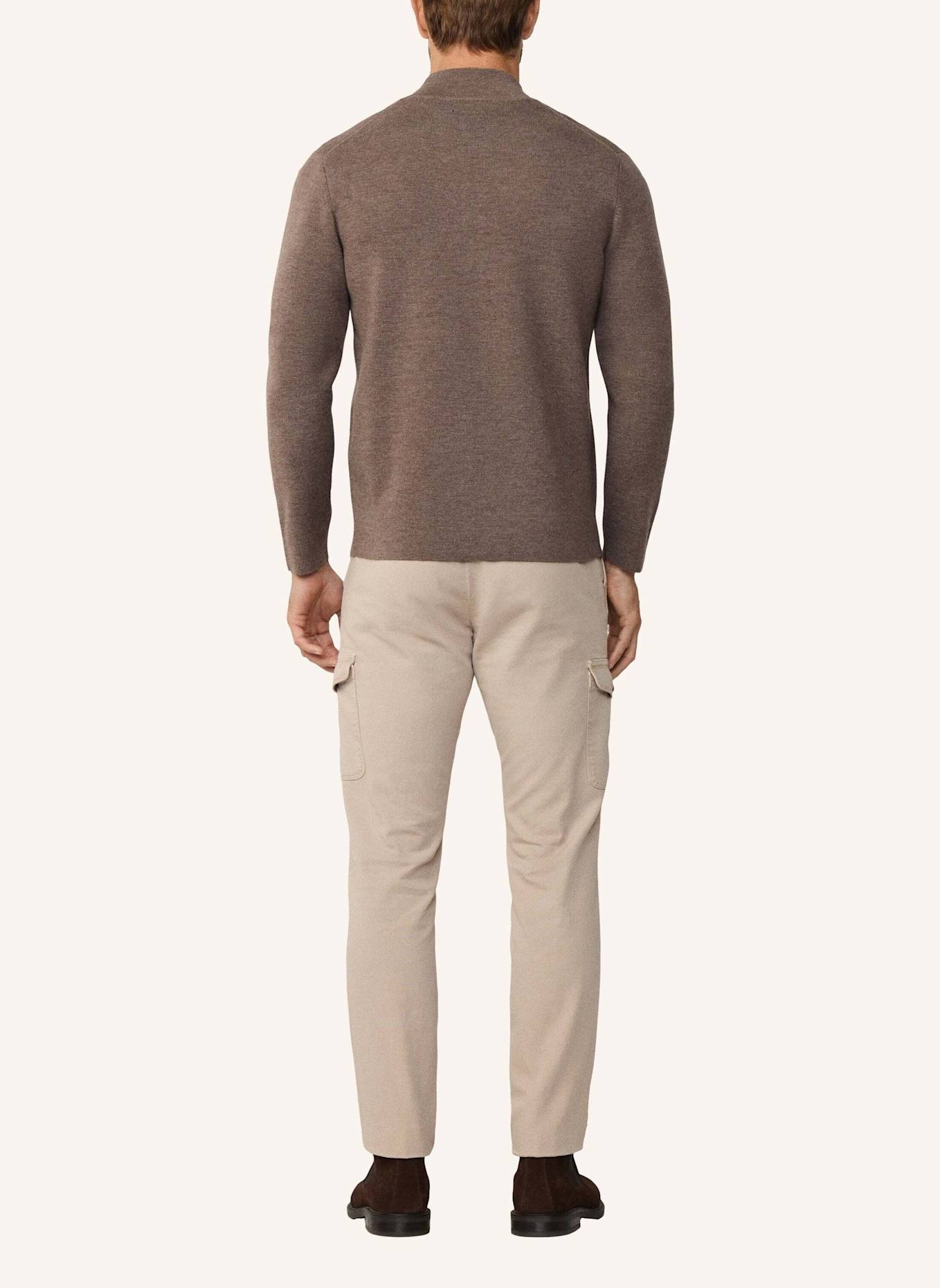 HACKETT LONDON Strickjacken Cardigan MILANO FZIP: BRAUN