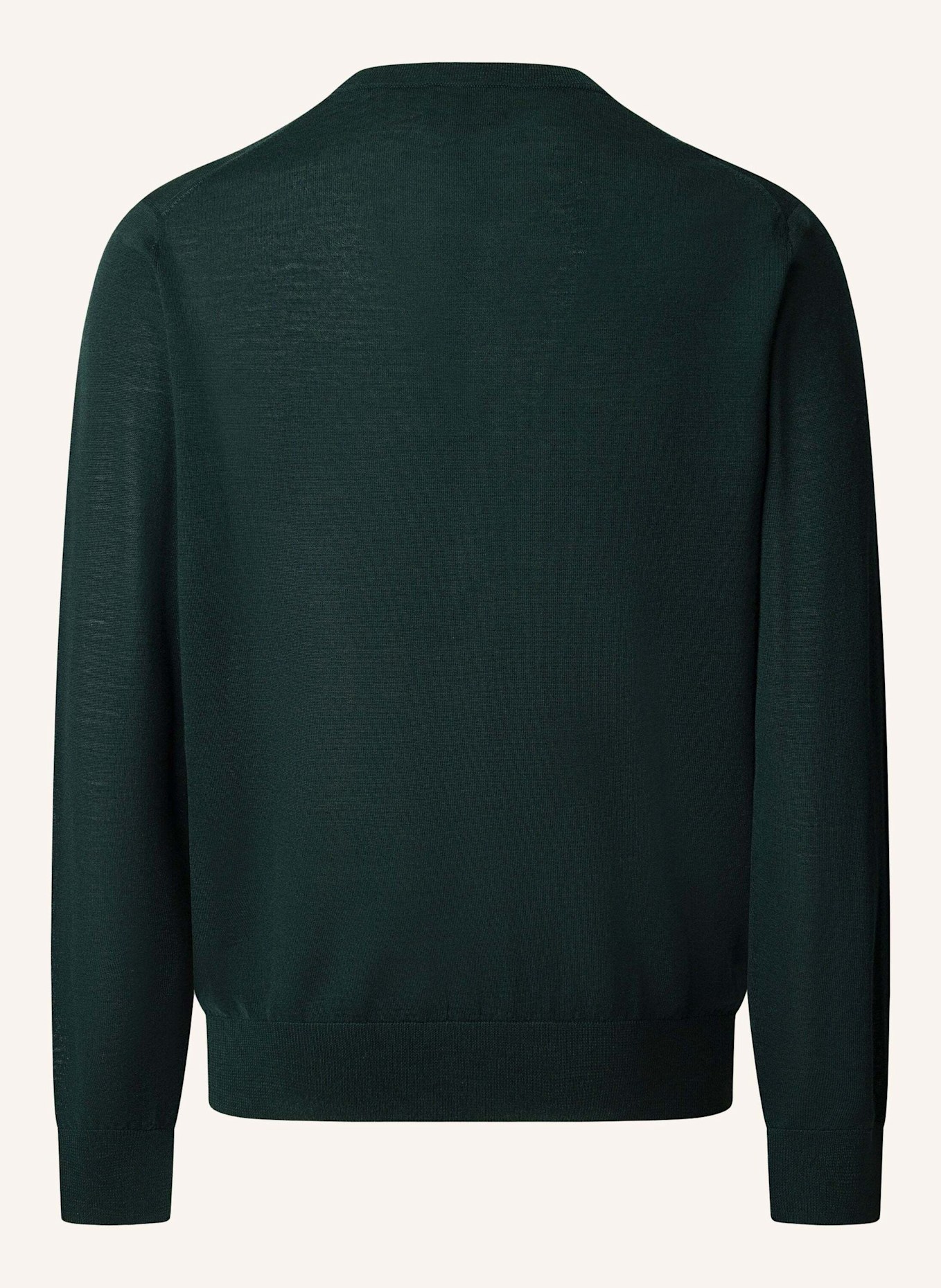 HACKETT LONDON Pullover MERINO SILK CREW: DUNKELGRÜN