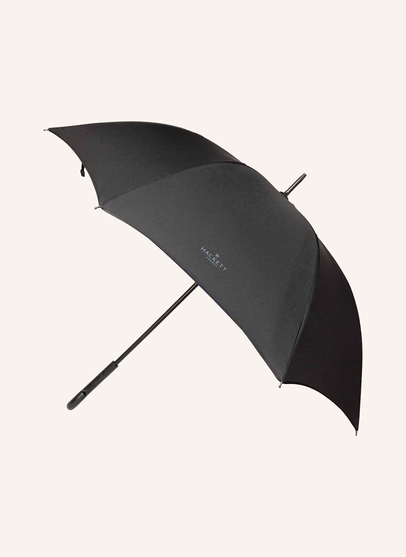 HACKETT LONDON Stockschirm PLAIN WALKING UMB: SCHWARZ