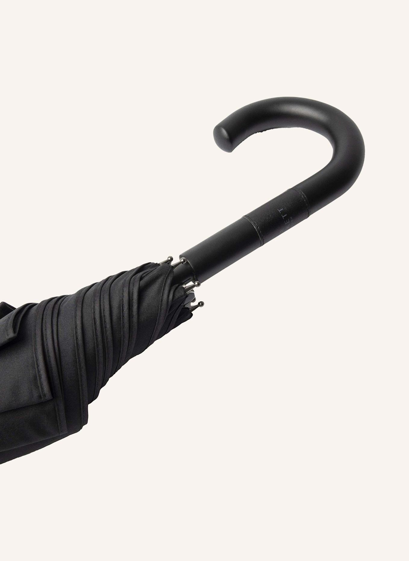 HACKETT LONDON Stockschirm PLAIN WALKING UMB: SCHWARZ