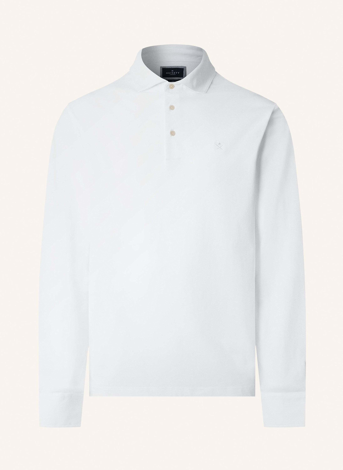 HACKETT LONDON Poloshirt PIMA COTTON POLO LS: WEISS