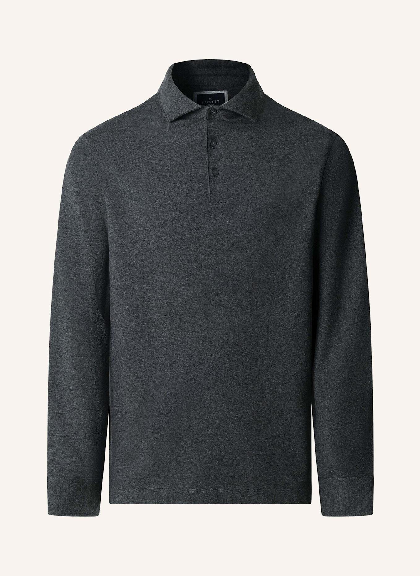 HACKETT LONDON Poloshirt PIMA COTTON POLO LS: DUNKELGRAU