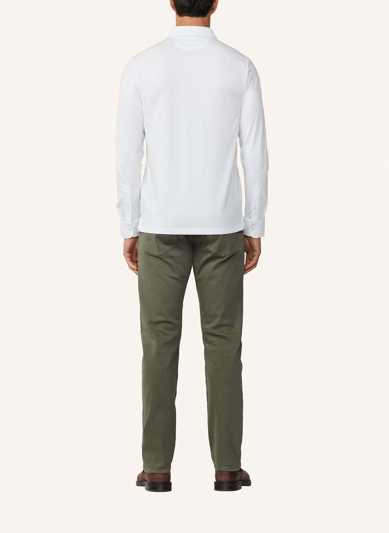 HACKETT LONDON Poloshirt PIMA COTTON POLO LS: WEISS