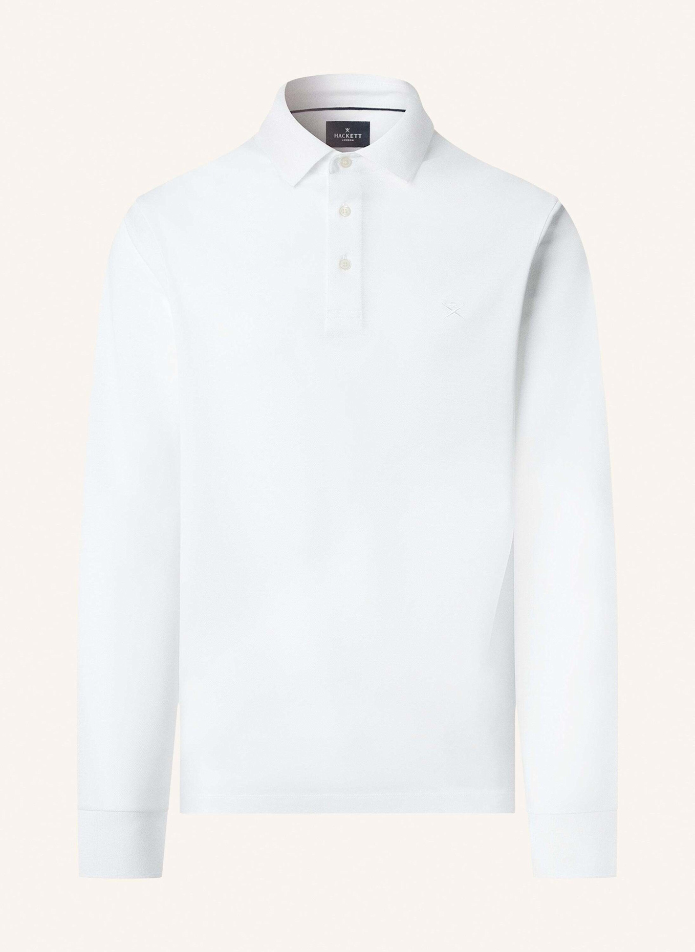 HACKETT LONDON Poloshirt MERCERISED POLO LS: WEISS