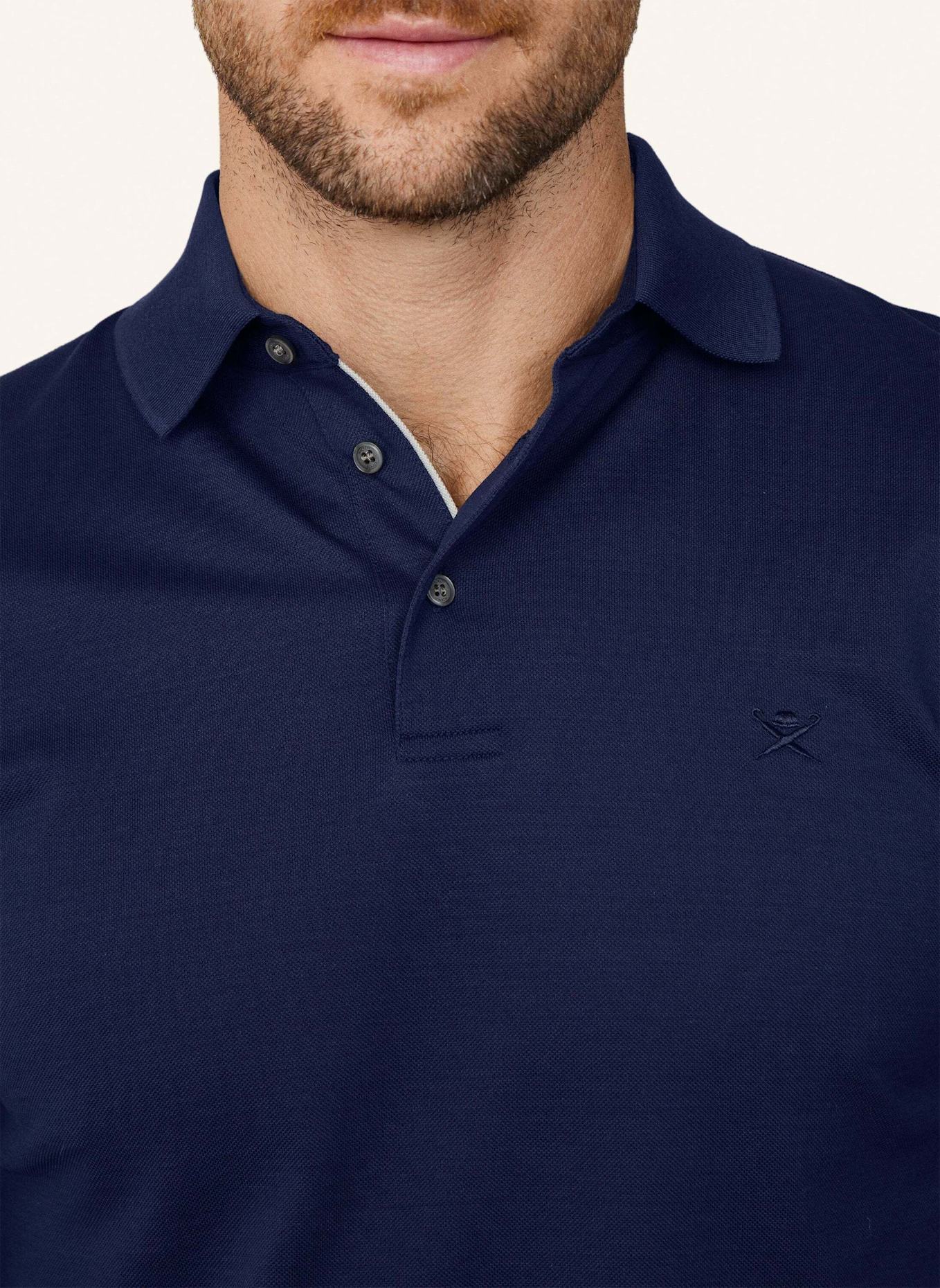 HACKETT LONDON Poloshirt MERCERISED POLO LS: BLAU