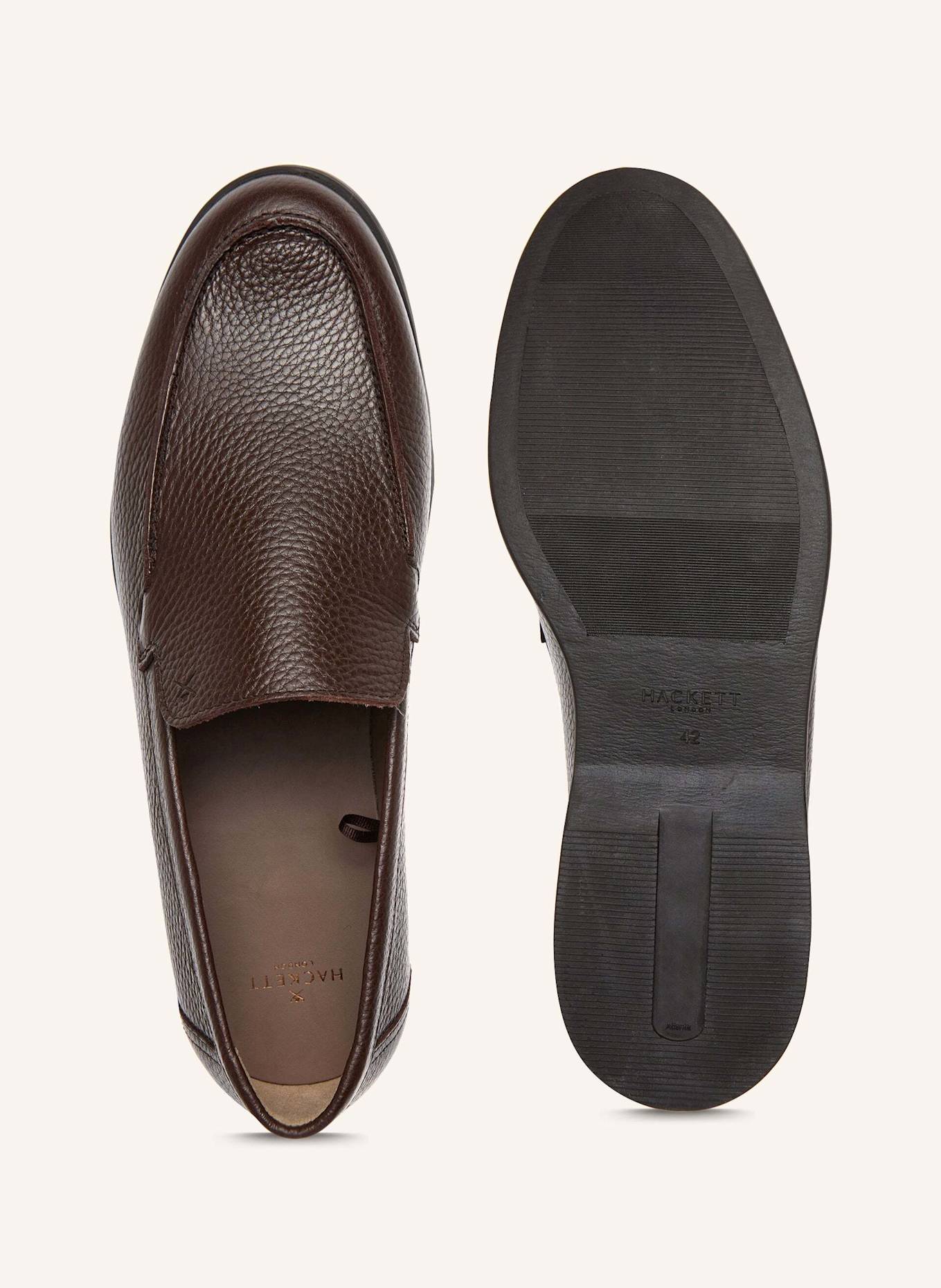 HACKETT LONDON Loafer MARTIN PEBBLE: DUNKELBRAUN